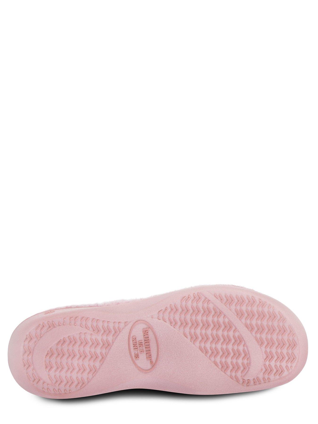 Image 4 of 5 of TOTES Totes Isotoner Popcorn Turnover Open Toe Slider Slippers - Pink Spot
