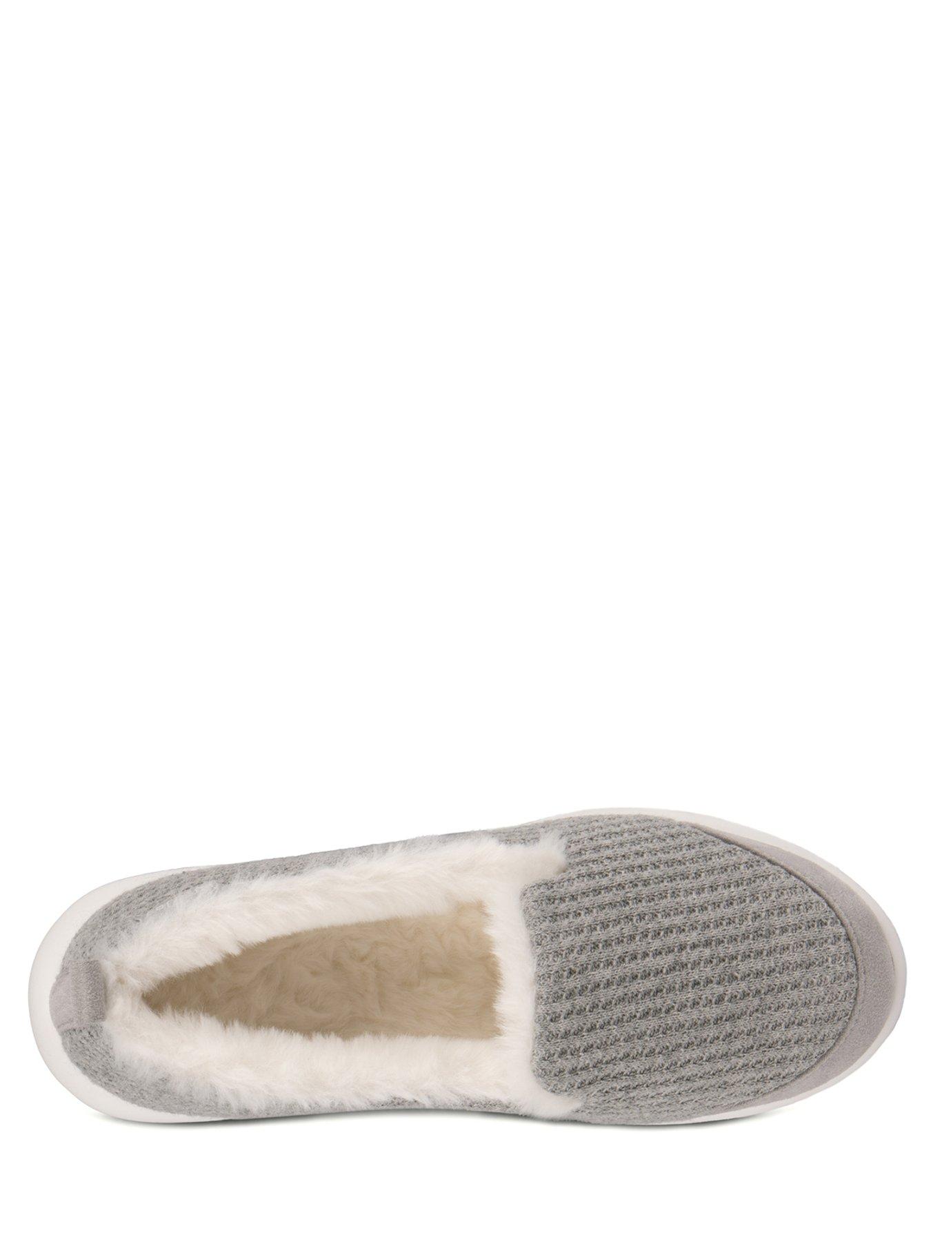 Image 3 of 5 of TOTES Totes Isotoner Isoflex Waffle Full Back Slippers - Grey