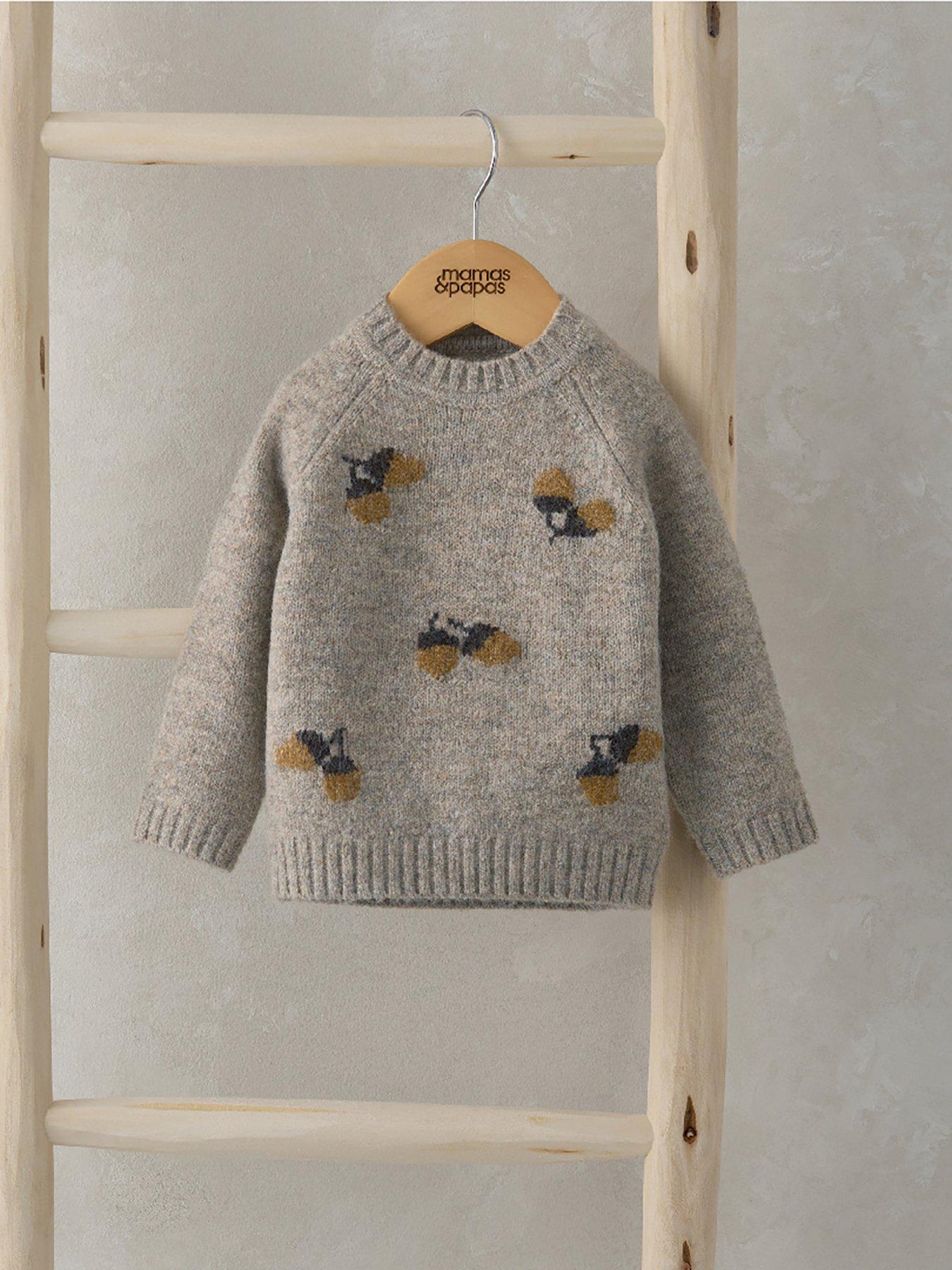 mamas-papas-baby-boys-acorn-knitted-jumper-beigestillFront