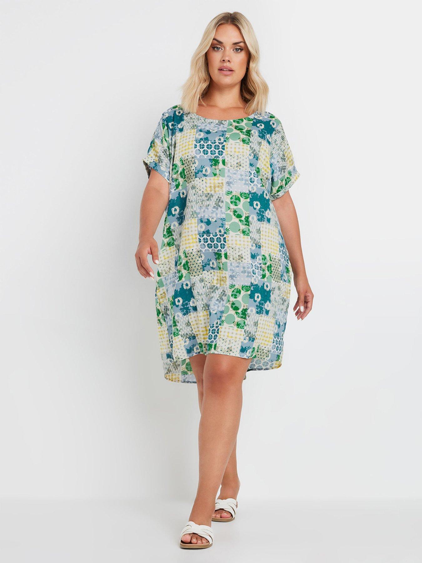 yours-curve-tunic-dress-green