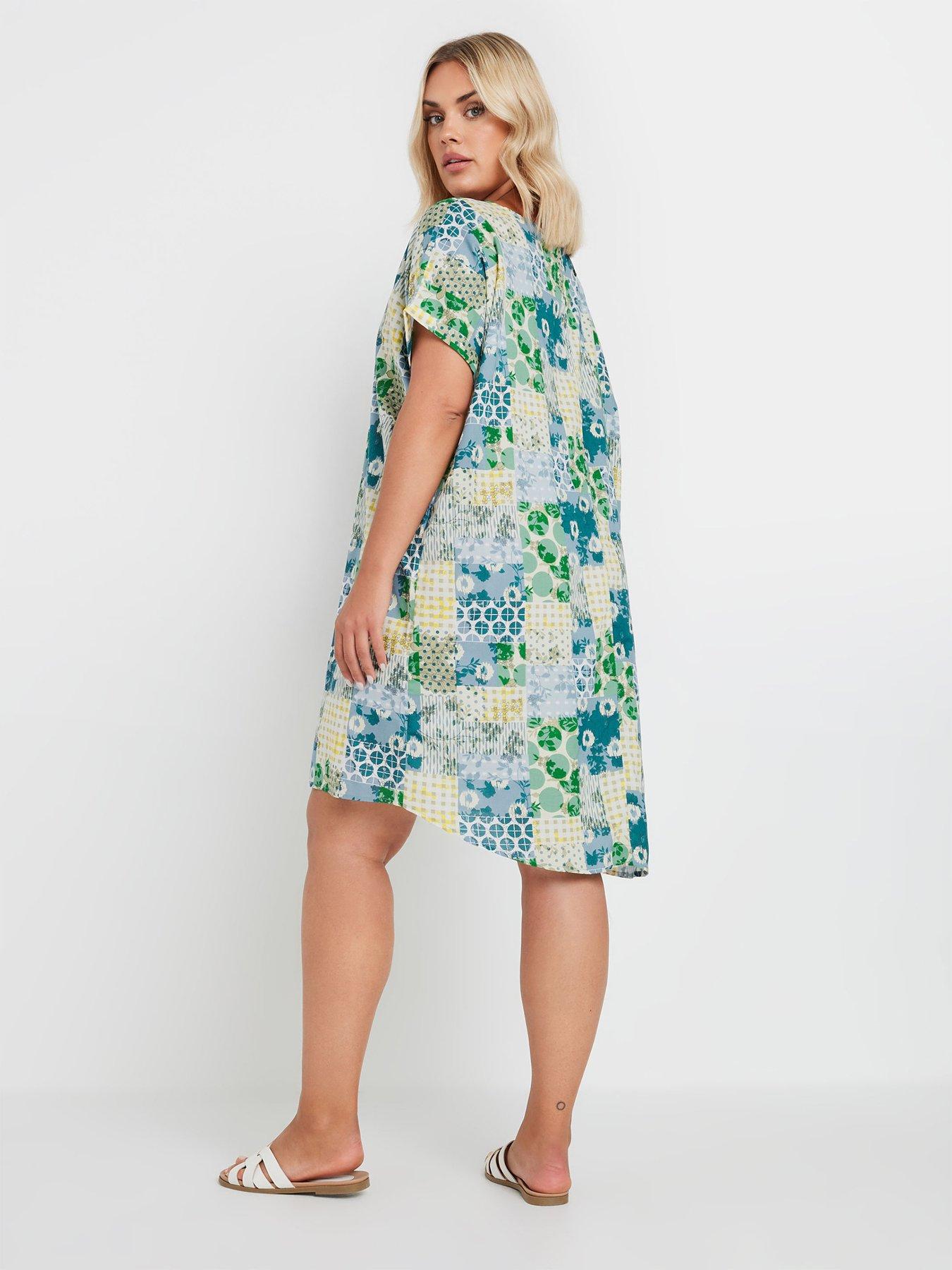 yours-curve-tunic-dress-greenstillFront