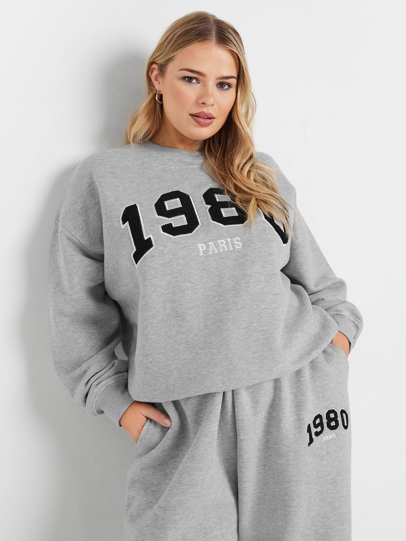 yours-curve-applique-1980-crew-neck-sweatshirt-grey