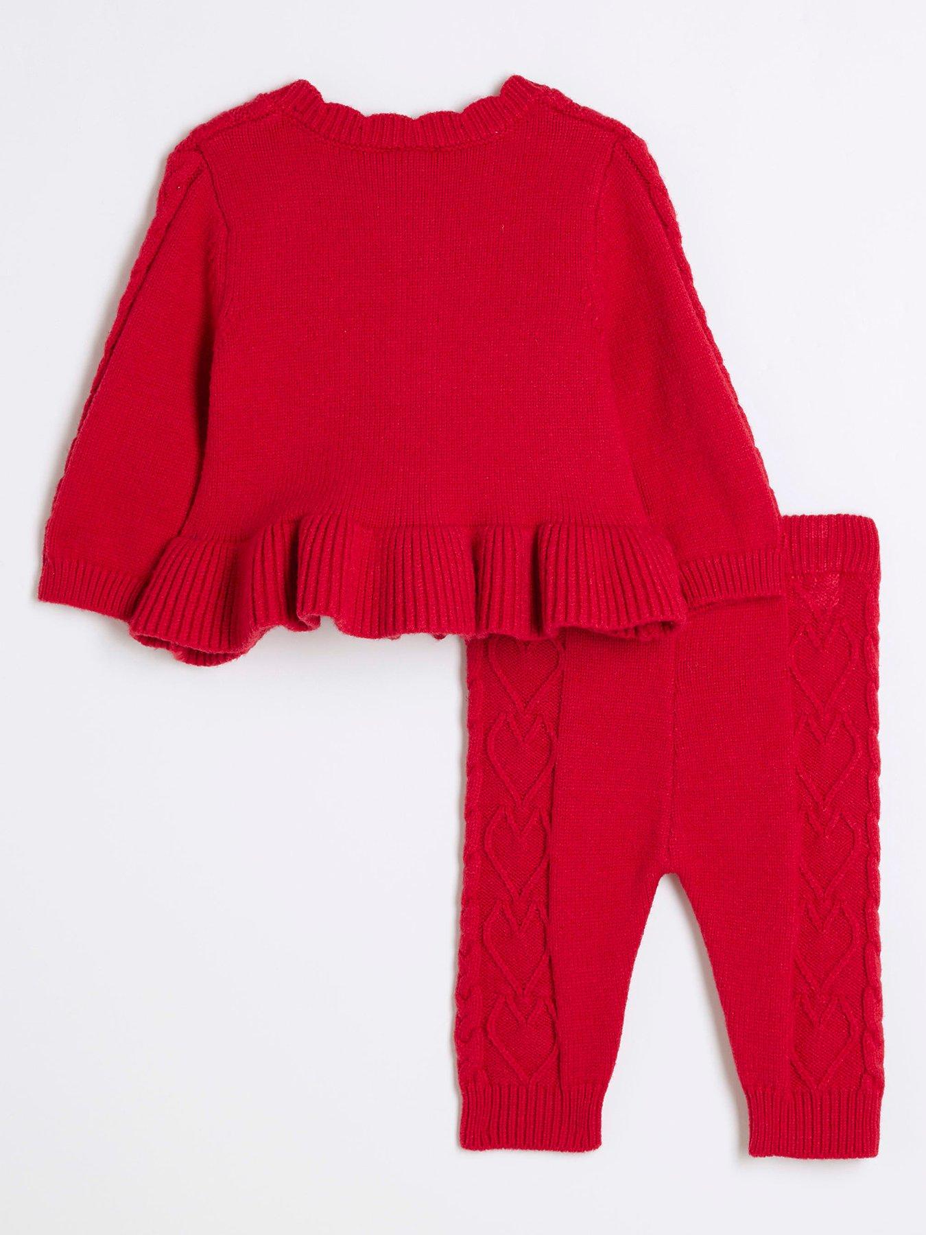 river-island-baby-baby-girls-knitted-cardigan-set-redback