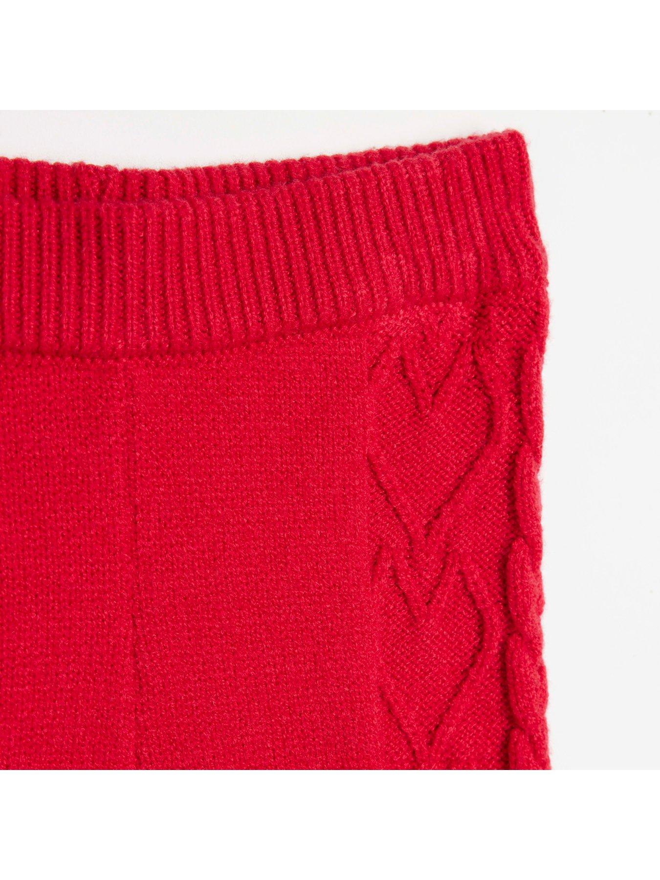 river-island-baby-baby-girls-knitted-cardigan-set-reddetail