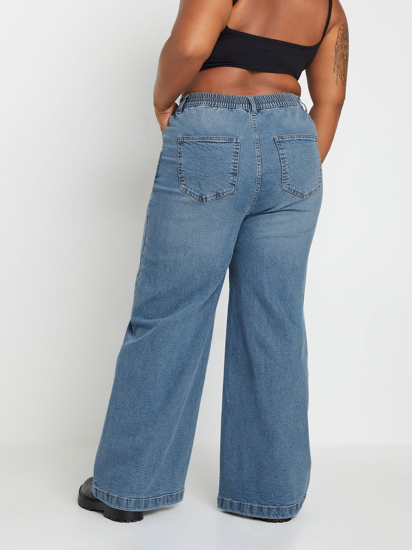 yours-curve-wide-leg-pull-on-puddle-jean-bluestillFront