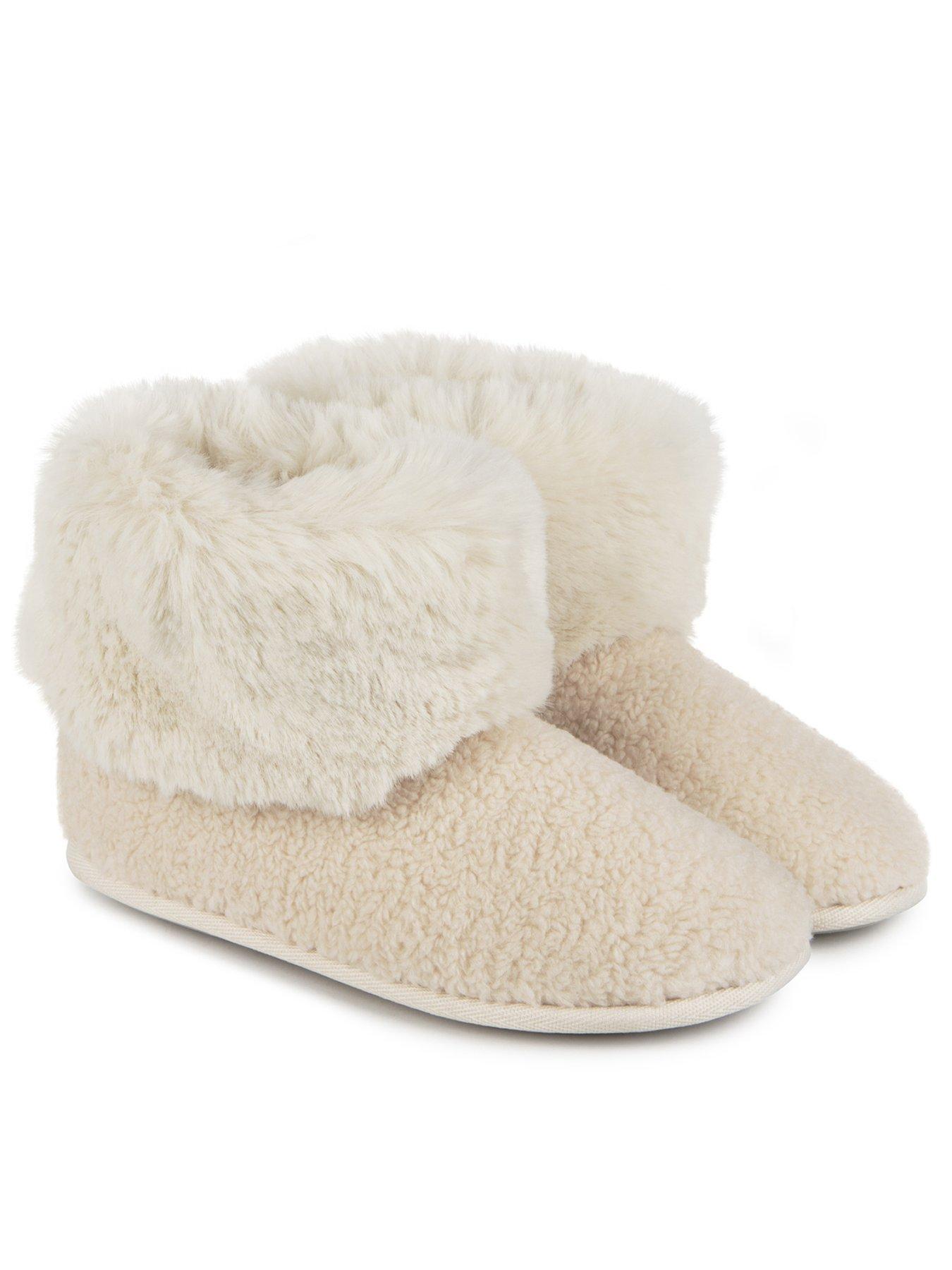 totes-totes-isotoner-borg-boot-wfur-cuff-slippers-cream