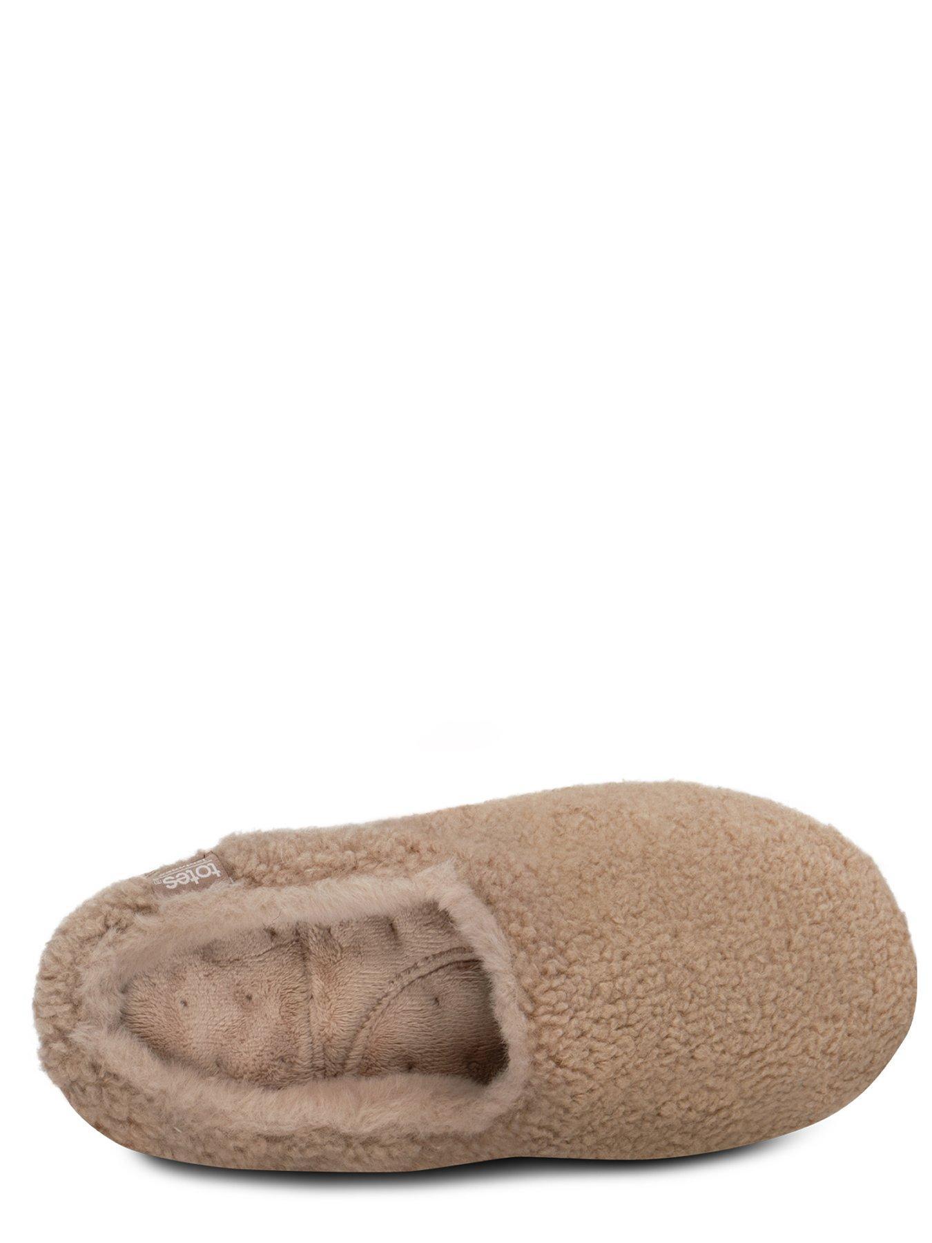 Image 3 of 5 of TOTES Totes Isotoner Curly Fur Mule Slippers - Natural
