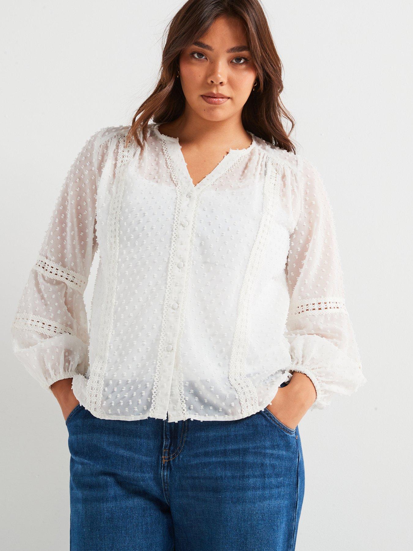 v-by-very-curve-lace-trim-dobby-blouse-ivory