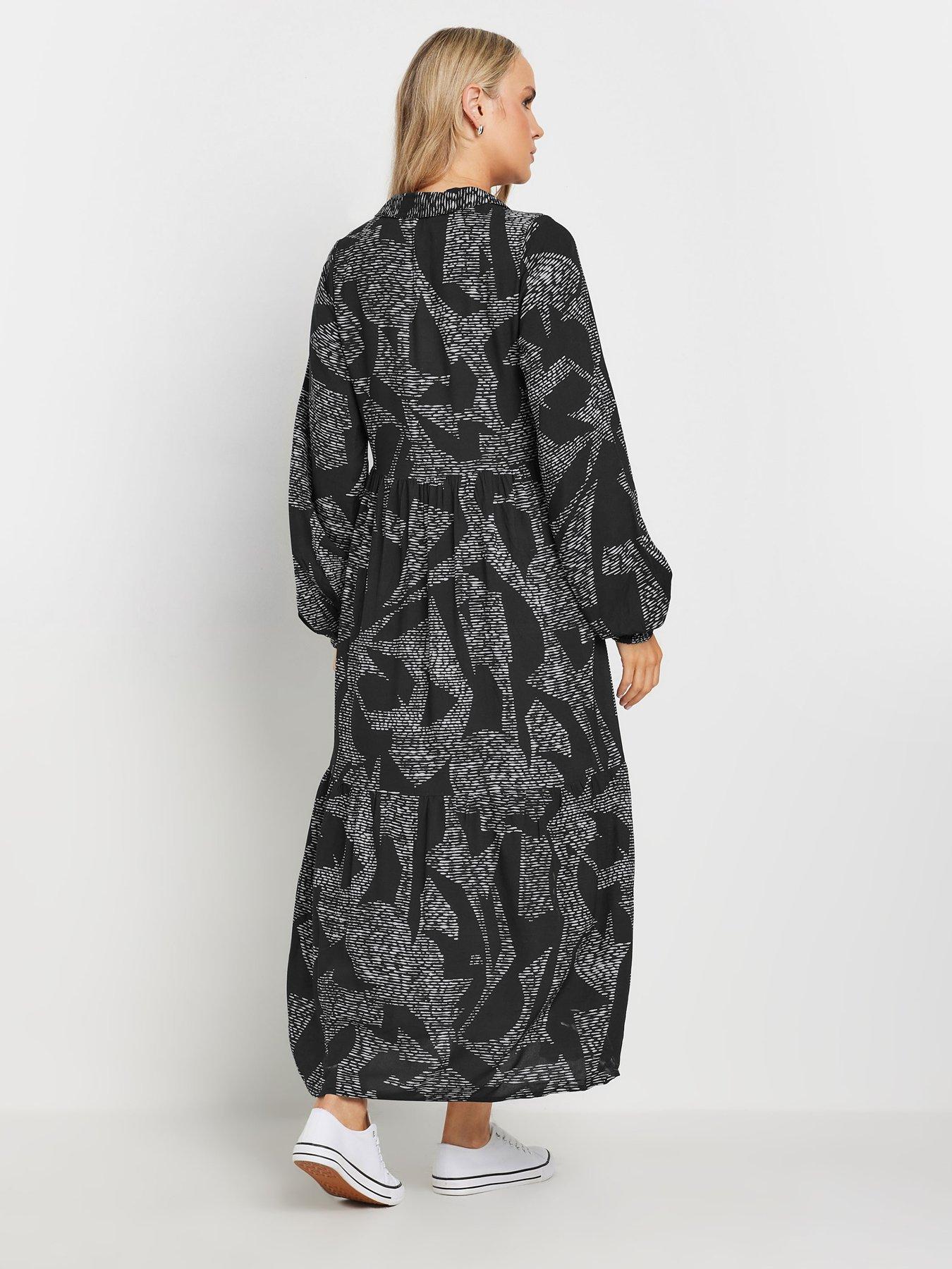 long-tall-sally-tall-dash-long-sleeve-tiered-smock-dress-blackstillFront