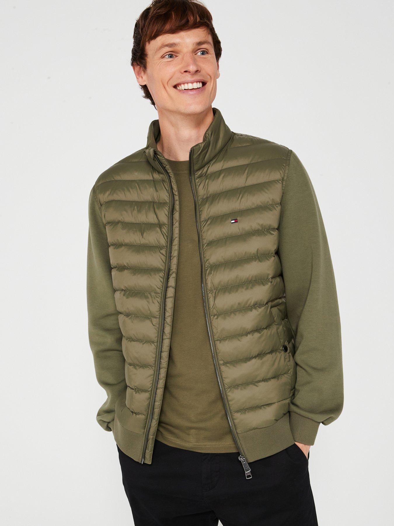 tommy-hilfiger-tommy-hilfiger-quilted-front-zip-through-sweat-khaki