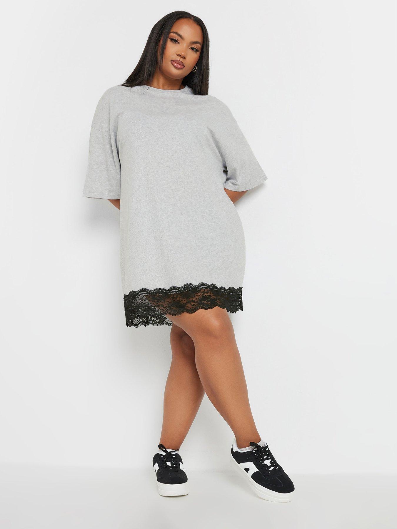 yours-curve-lace-mix-oversize-t-shirt-dressback