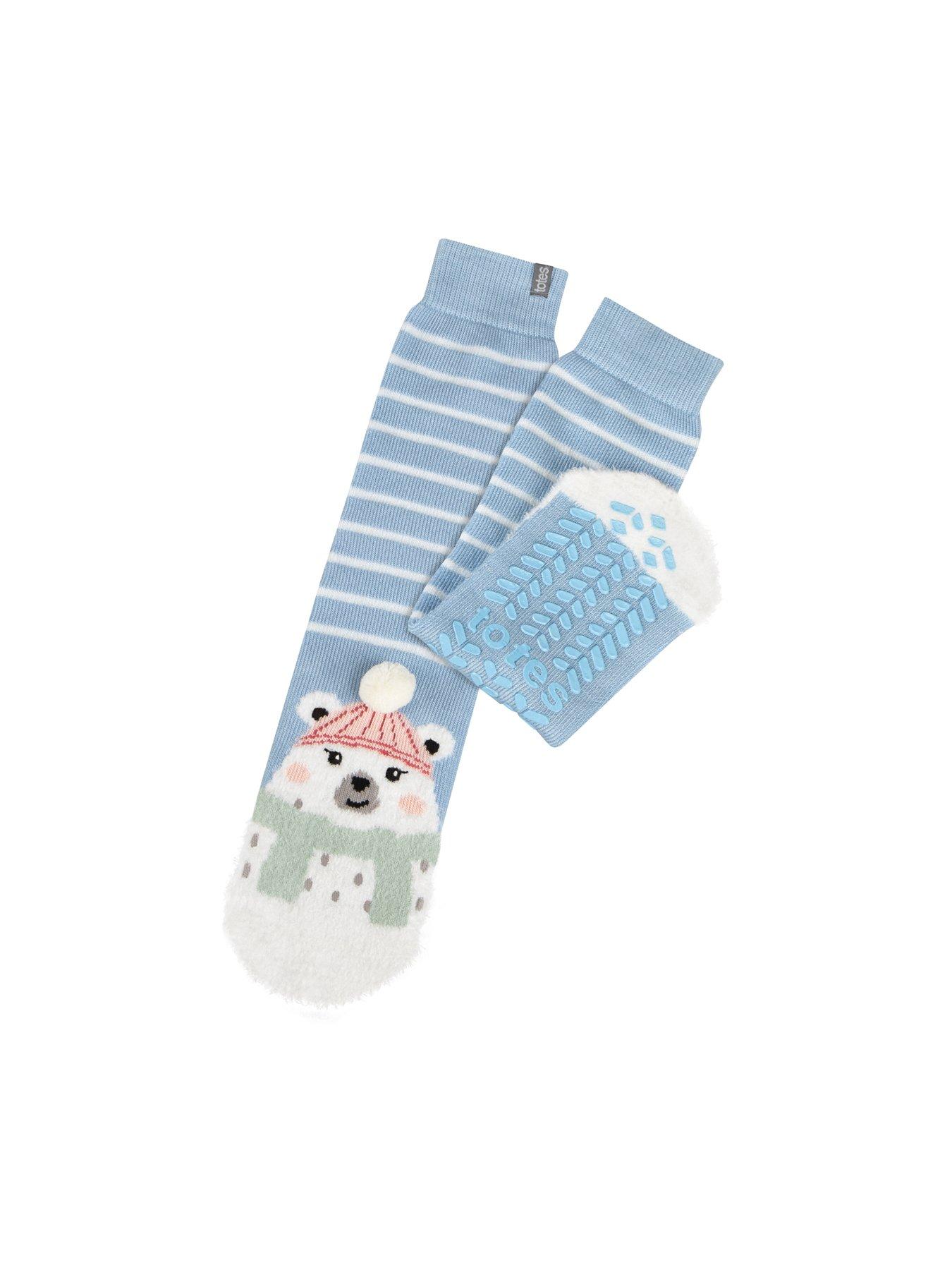 undefined Totes Original Polar Bear Slipper Socks - Polar Bear Print