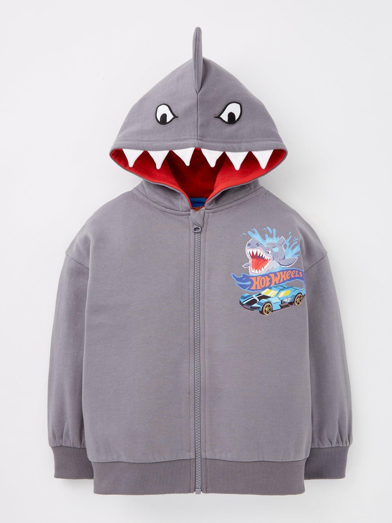 hot-wheels-zip-through-shark-hoodie-grey