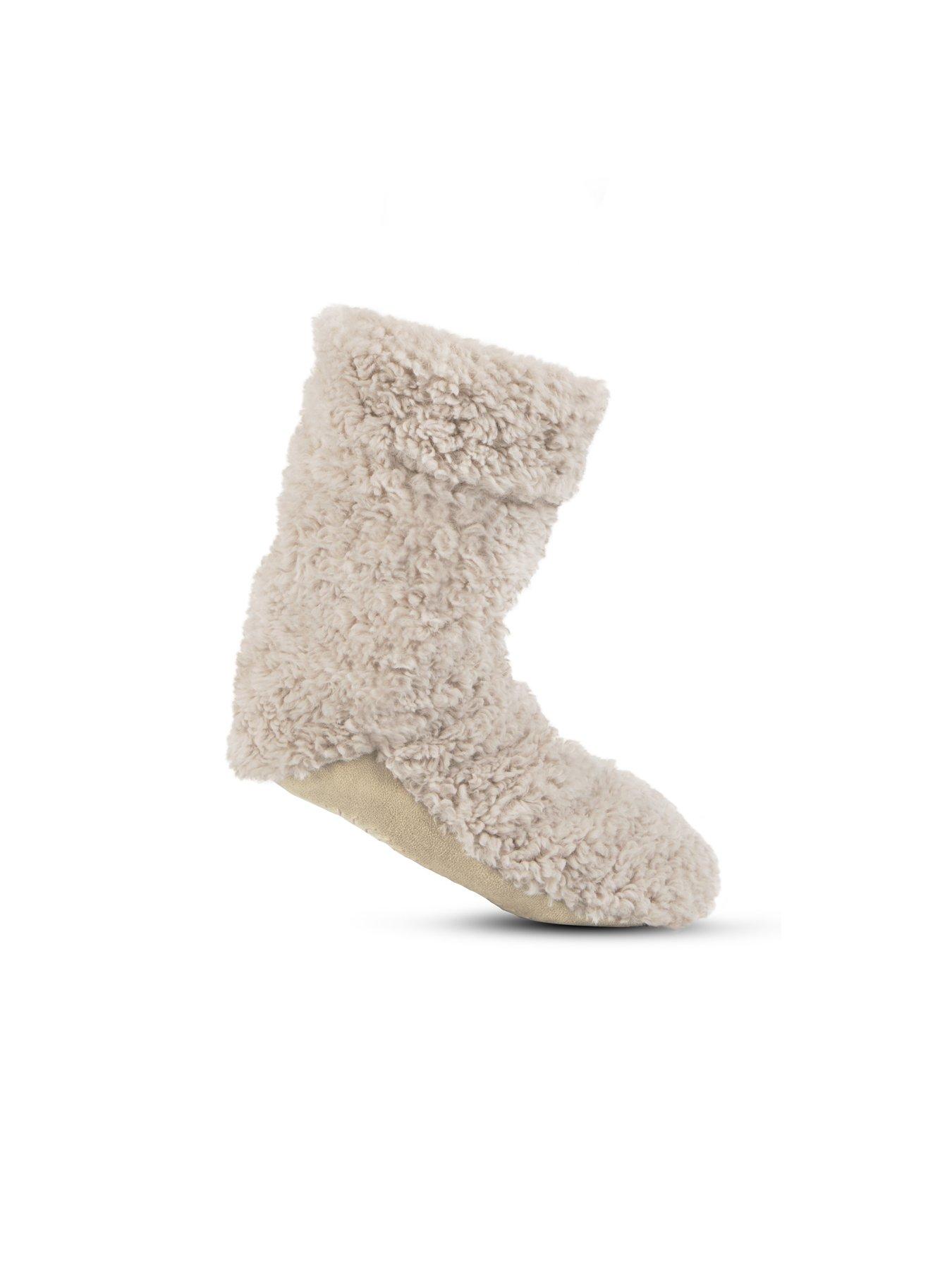 totes-totes-textured-faux-fur-slipper-sock-booties-creamback