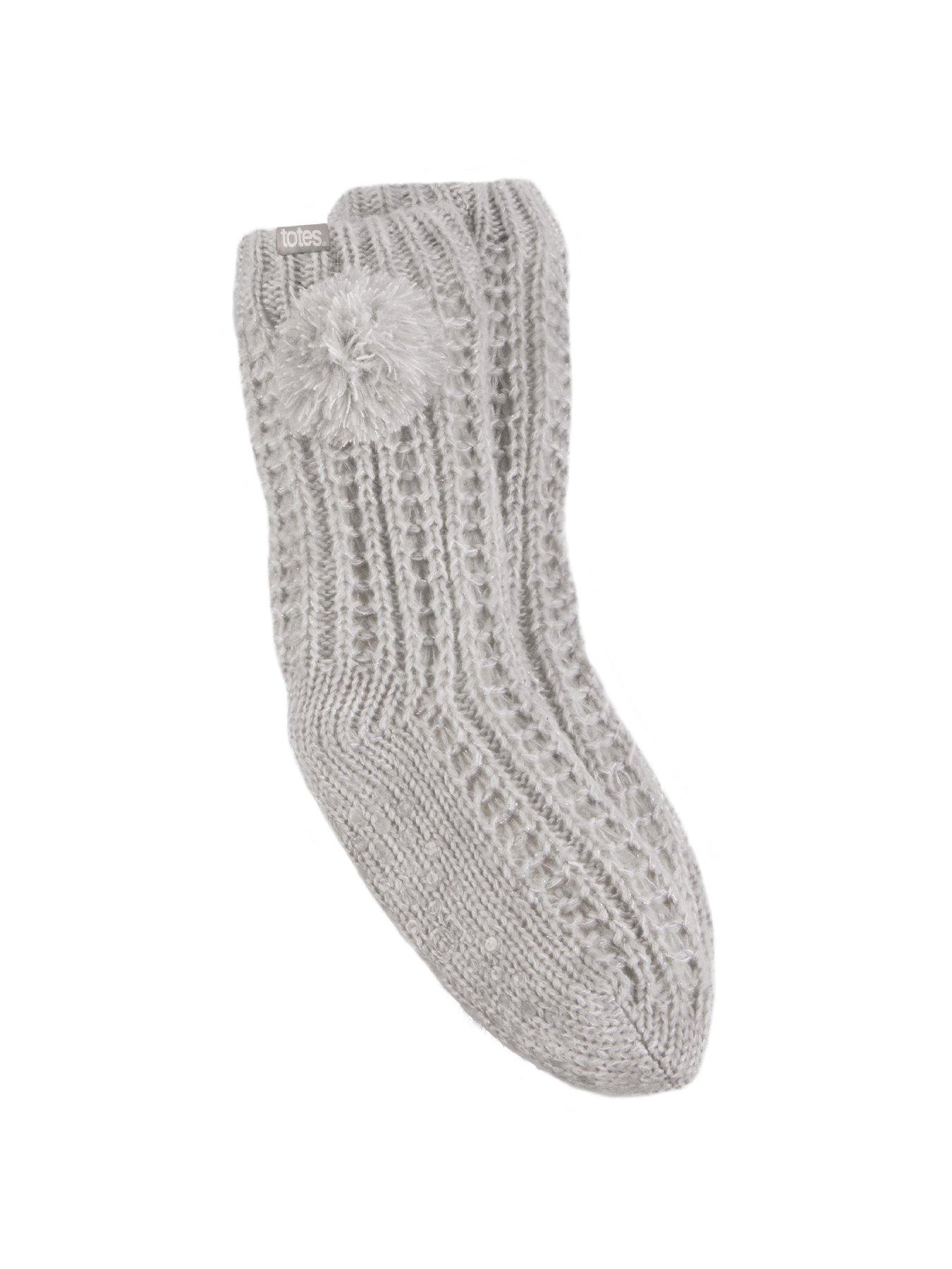 totes-totes-luxury-sparkle-slipper-socks-with-pom-grey