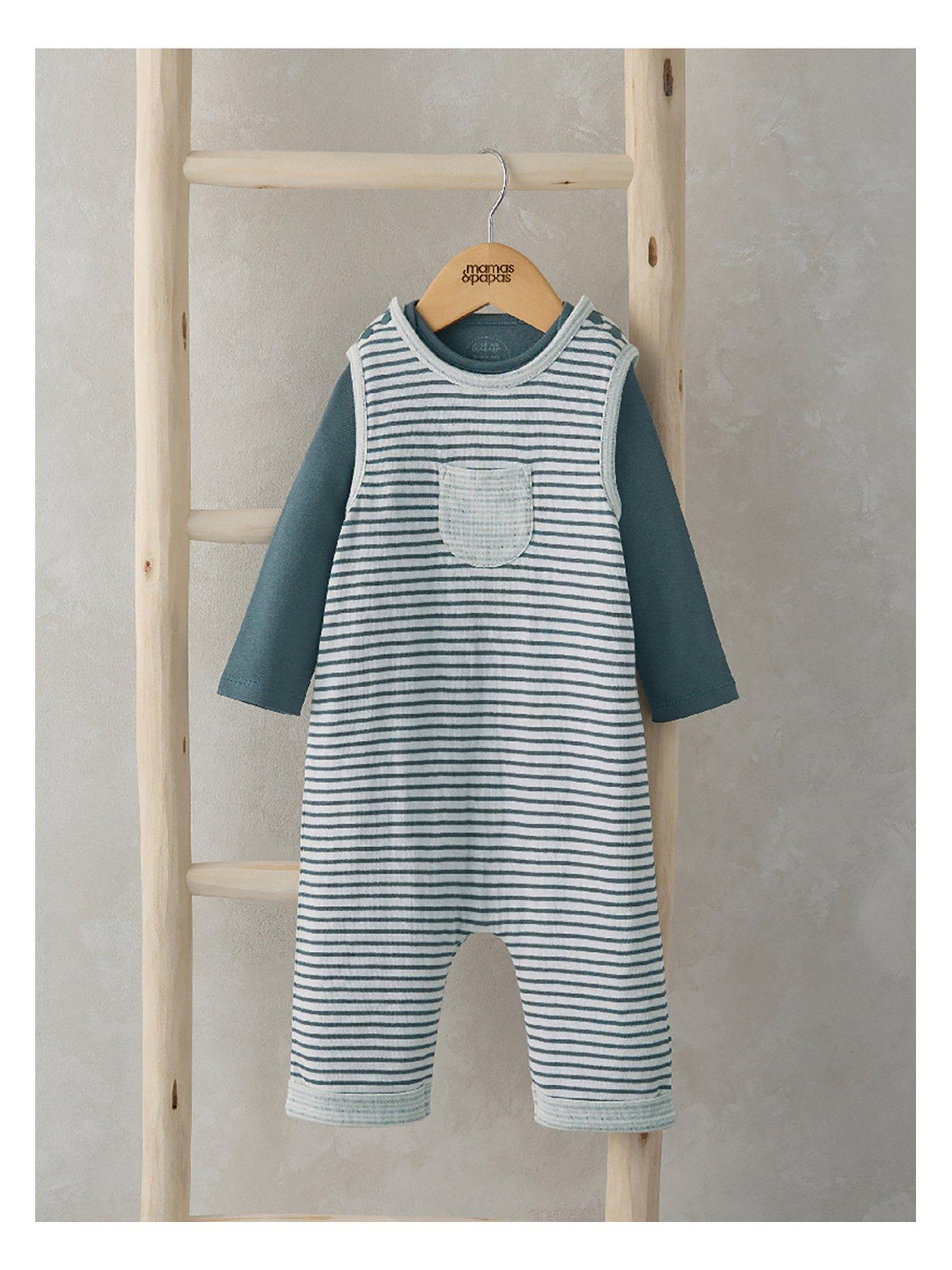 mamas-papas-baby-boys-2-piece-stripe-dungaree-amp-bodysuit-blue