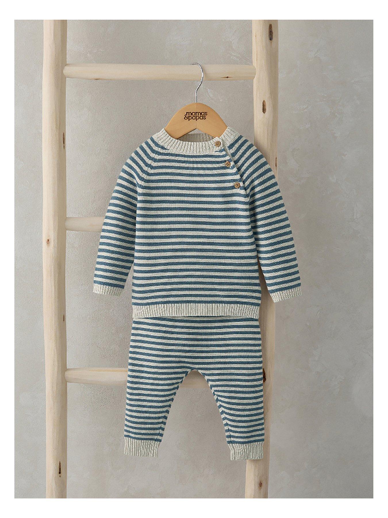 mamas-papas-baby-boys-2-piece-stripe-knitted-jumper-amp-legging-set-blue