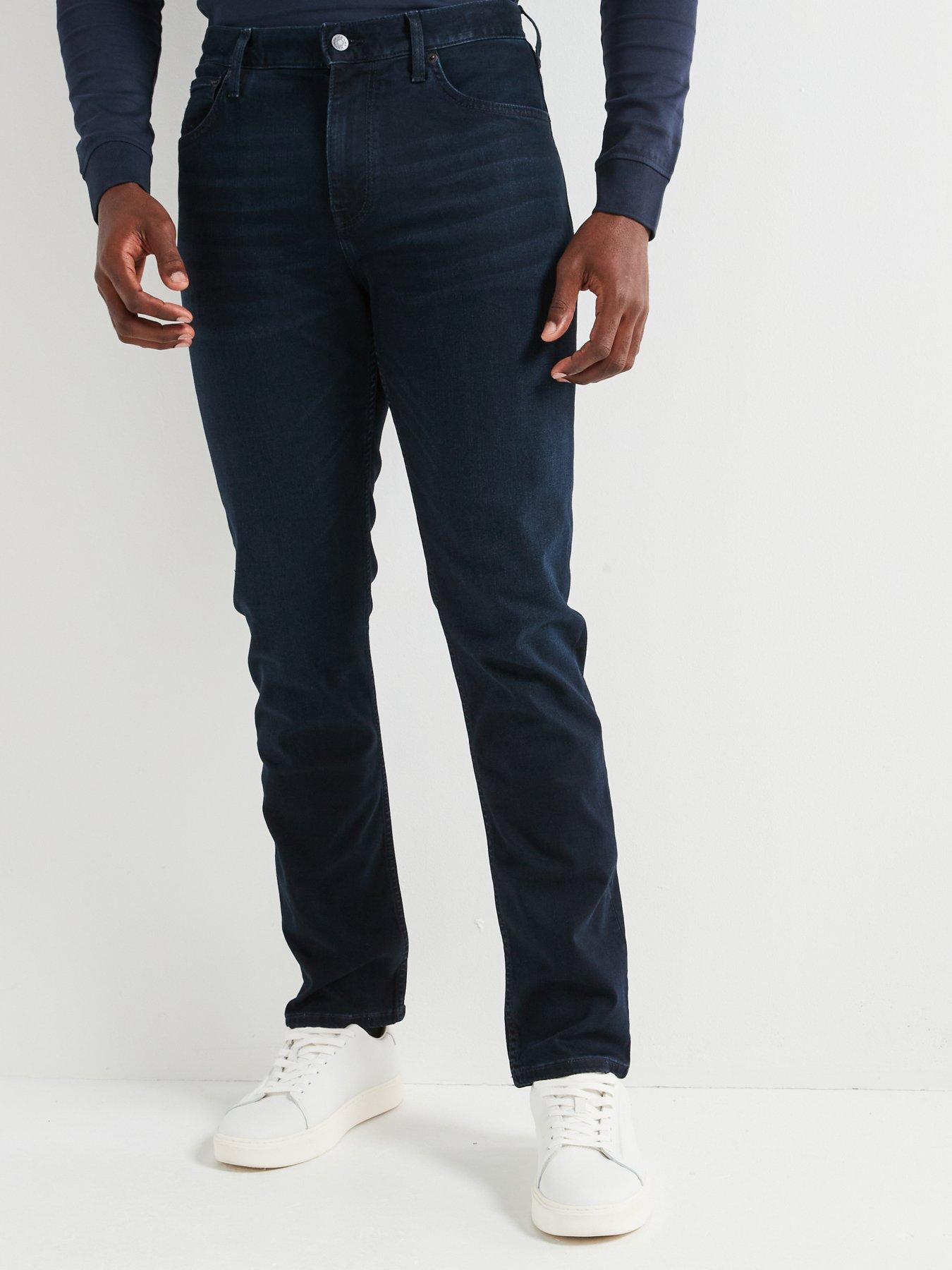 undefined Denton Stretch Straight Fit Jeans - Darkwash - Dark Wash