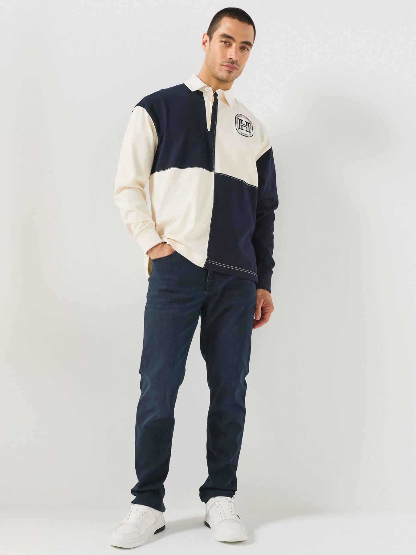 Image 3 of 6 of Tommy Hilfiger Denton Stretch Straight Fit Jeans - Darkwash - Dark Wash