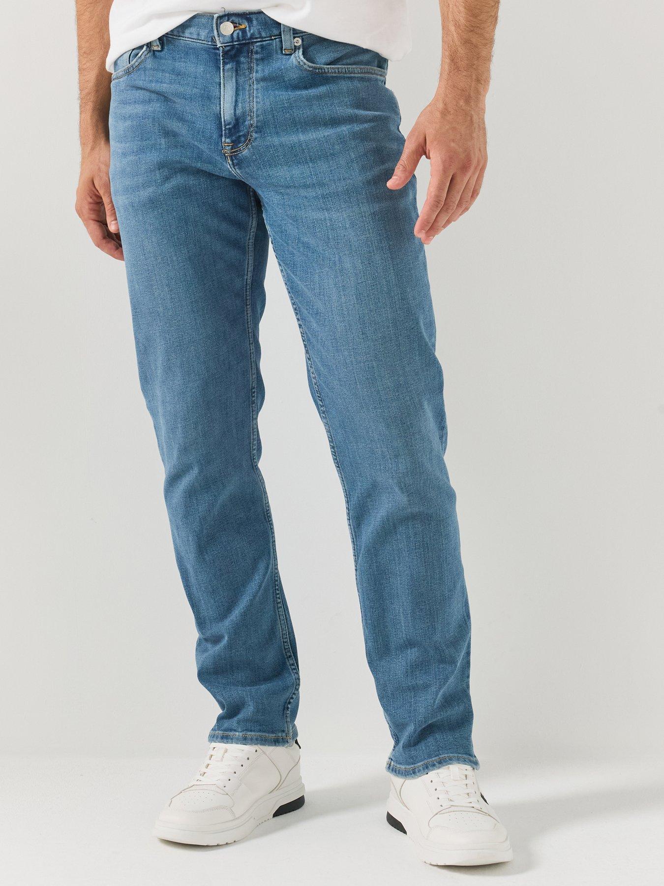 Image 1 of 6 of Tommy Hilfiger Denton Stretch Slim Straight Fit Jeans - Light Wash