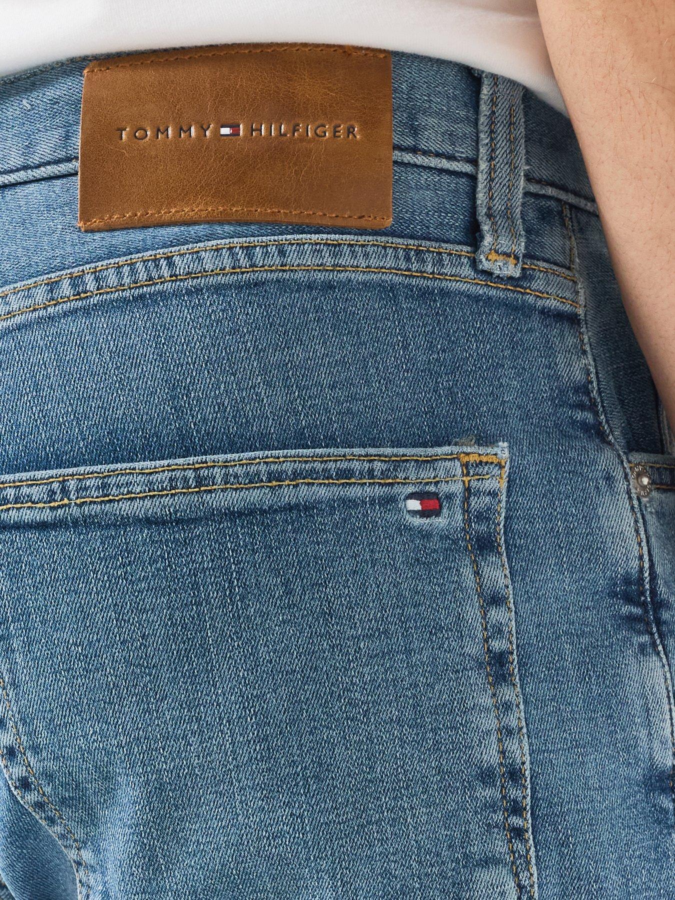 Image 4 of 6 of Tommy Hilfiger Denton Stretch Slim Straight Fit Jeans - Light Wash