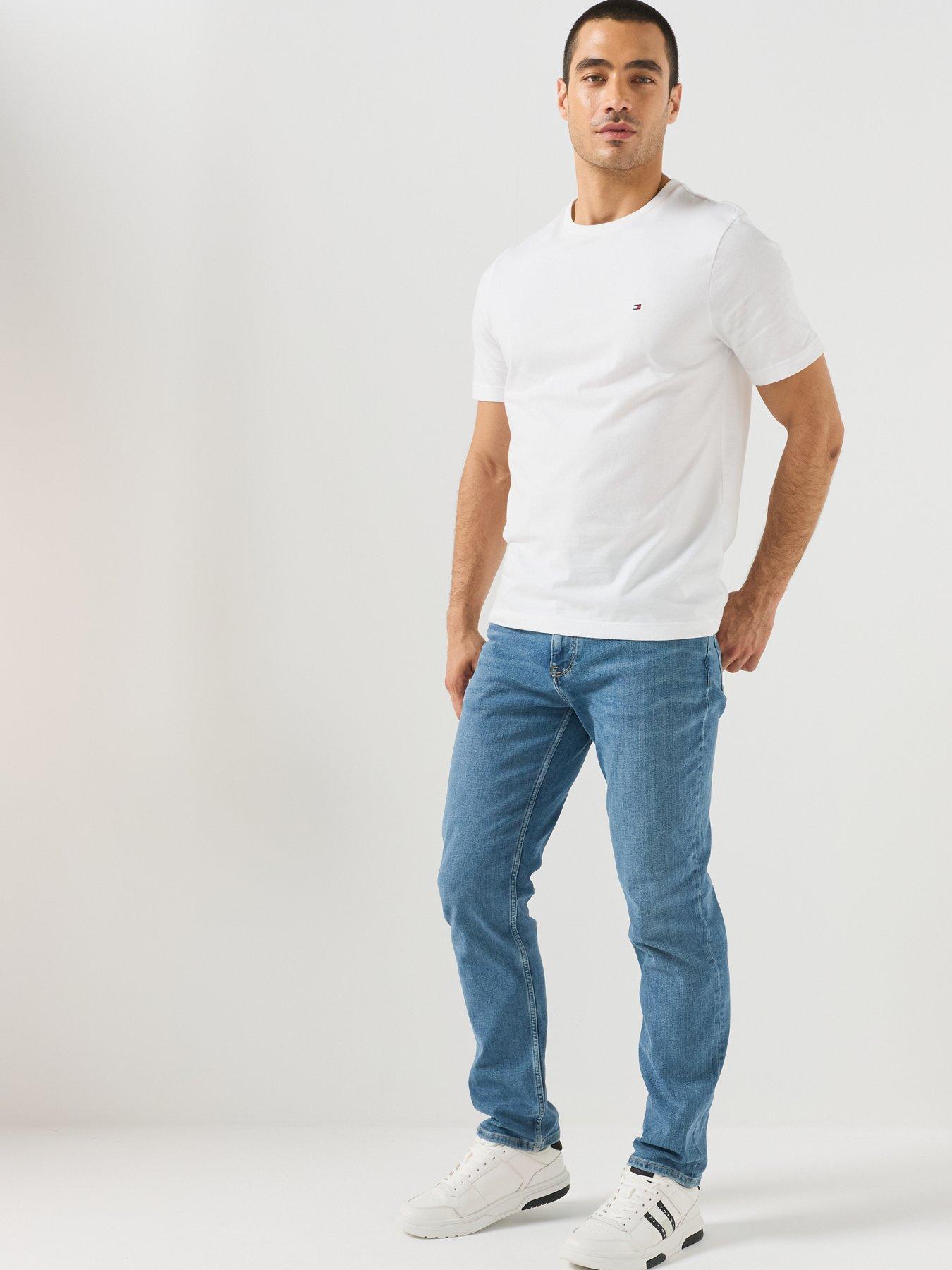 Image 6 of 6 of Tommy Hilfiger Denton Stretch Slim Straight Fit Jeans - Light Wash