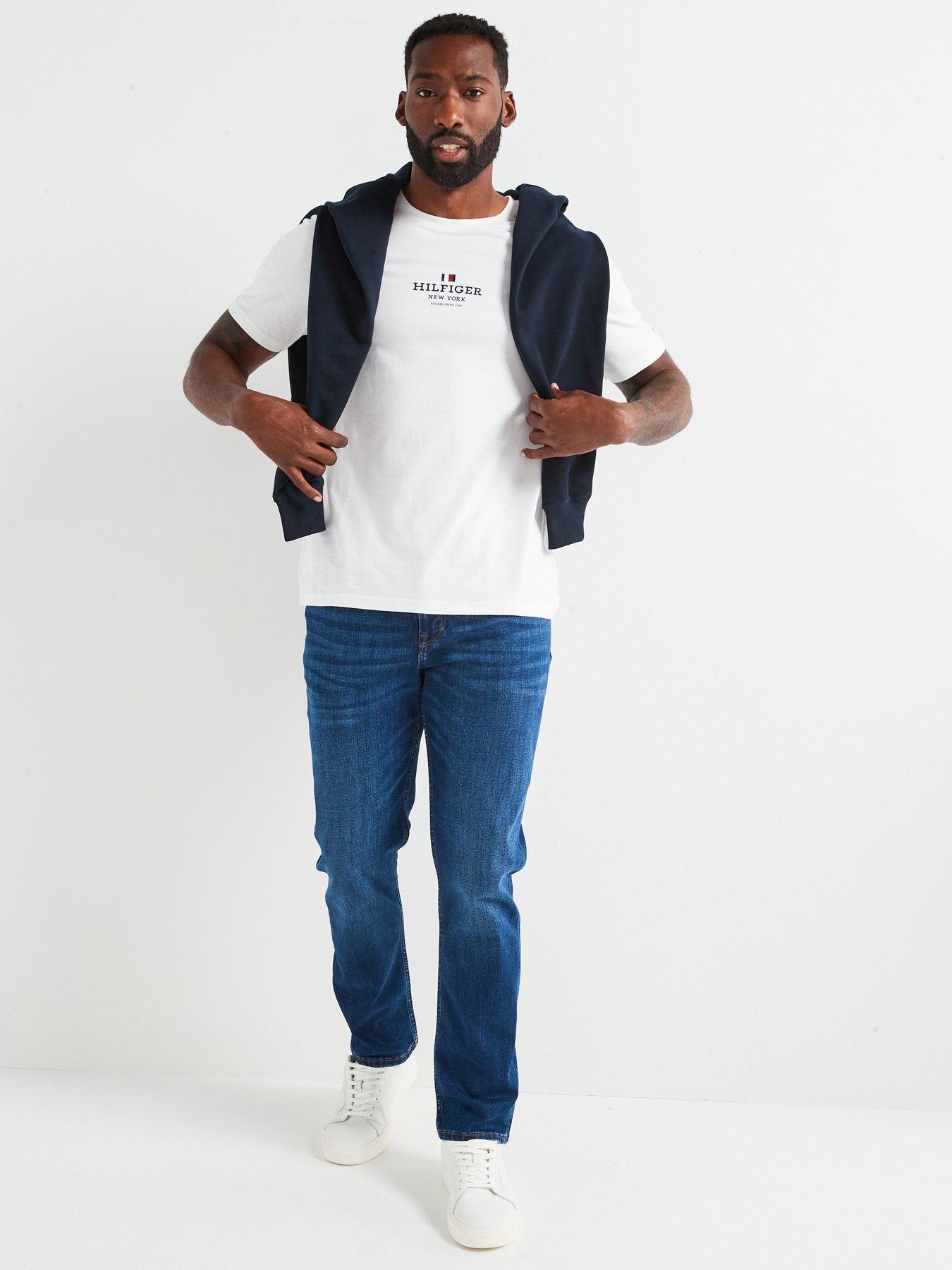 Image 3 of 4 of Tommy Hilfiger Denton Stretch Straight Fit Jeans - Brown