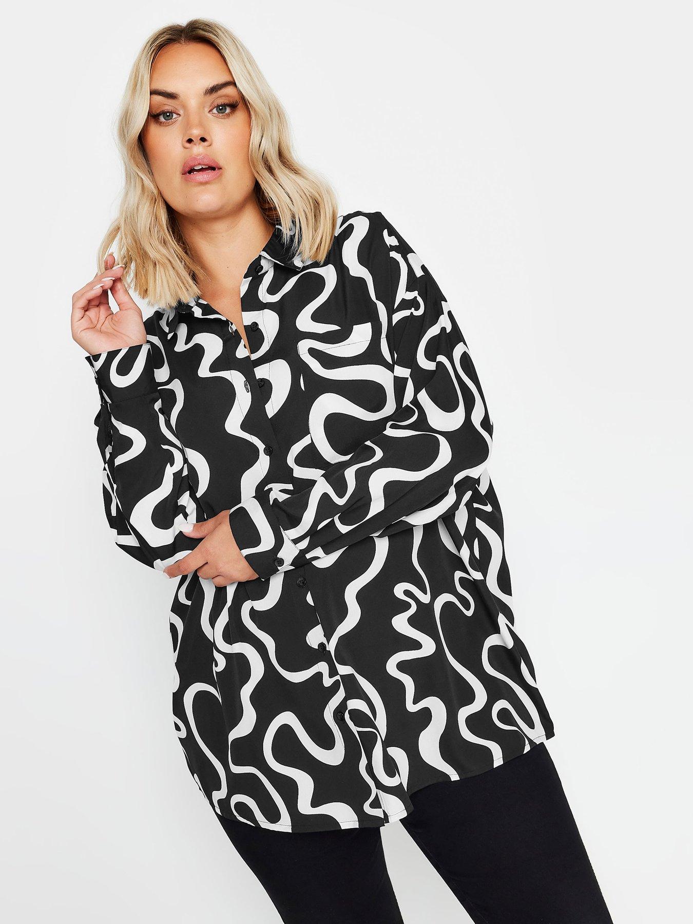 yours-curve-oversized-mono-shirt