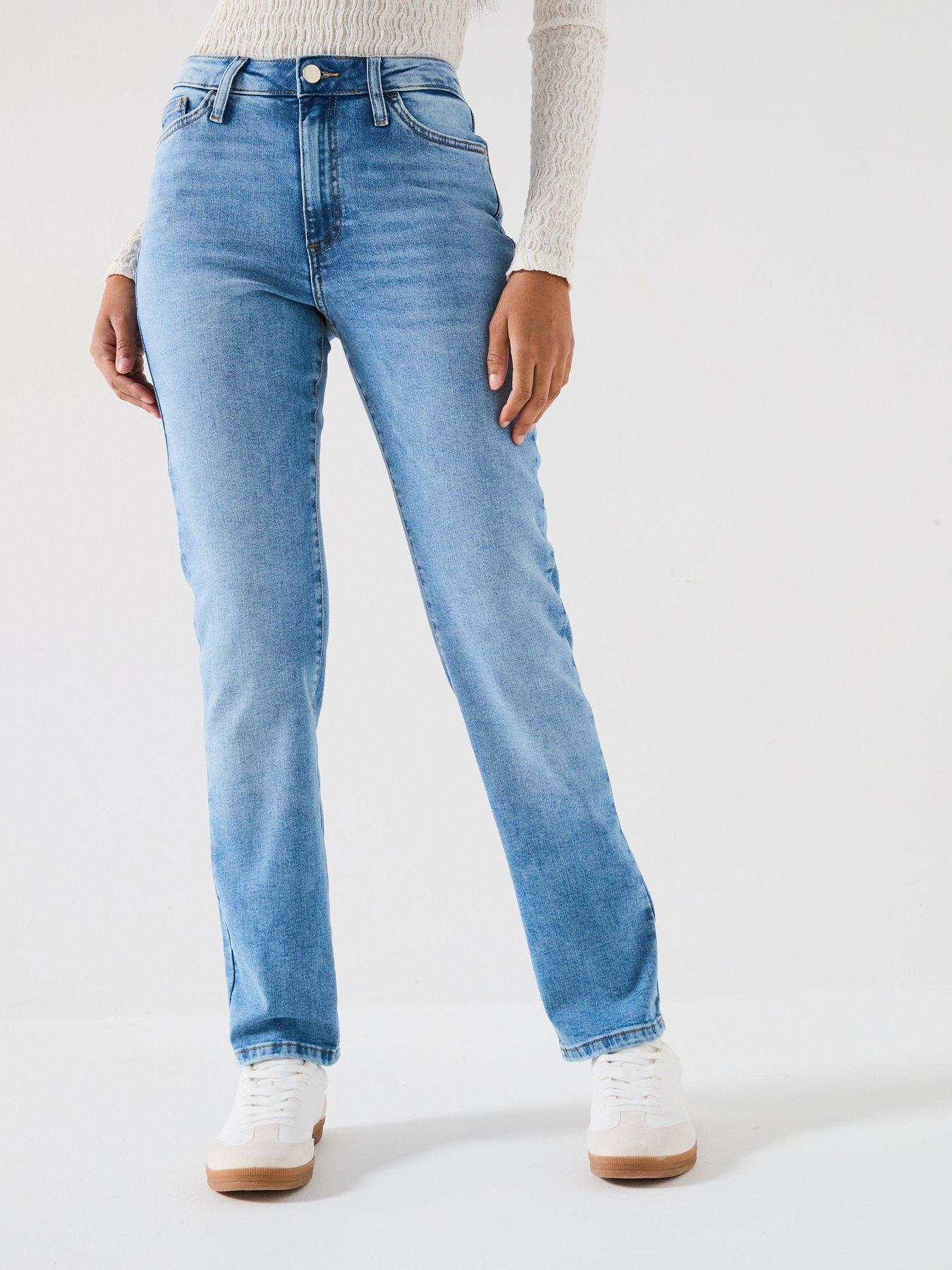 Image 1 of 6 of Everyday Authentic Straight Leg Jeans - Light Wash