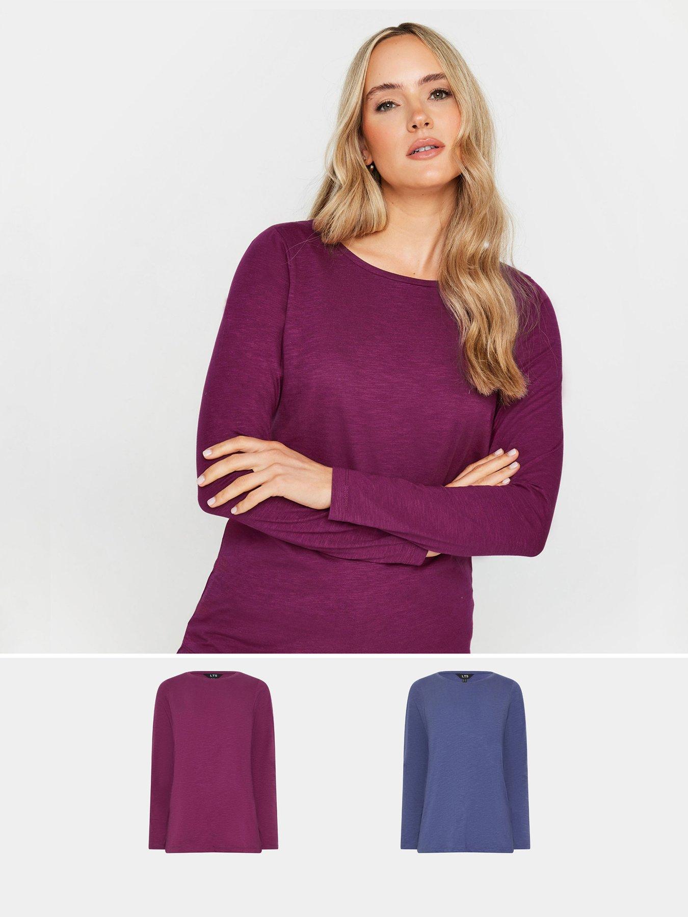 long-tall-sally-tall-2-pack-scoop-neck-t-shirtfront