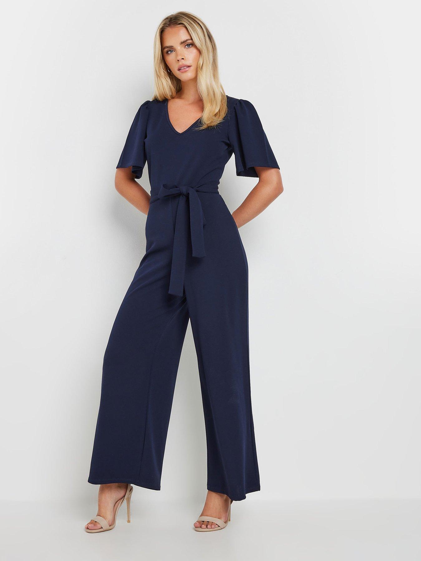 mco-petite-angel-sleeve-jumpsuit-blue