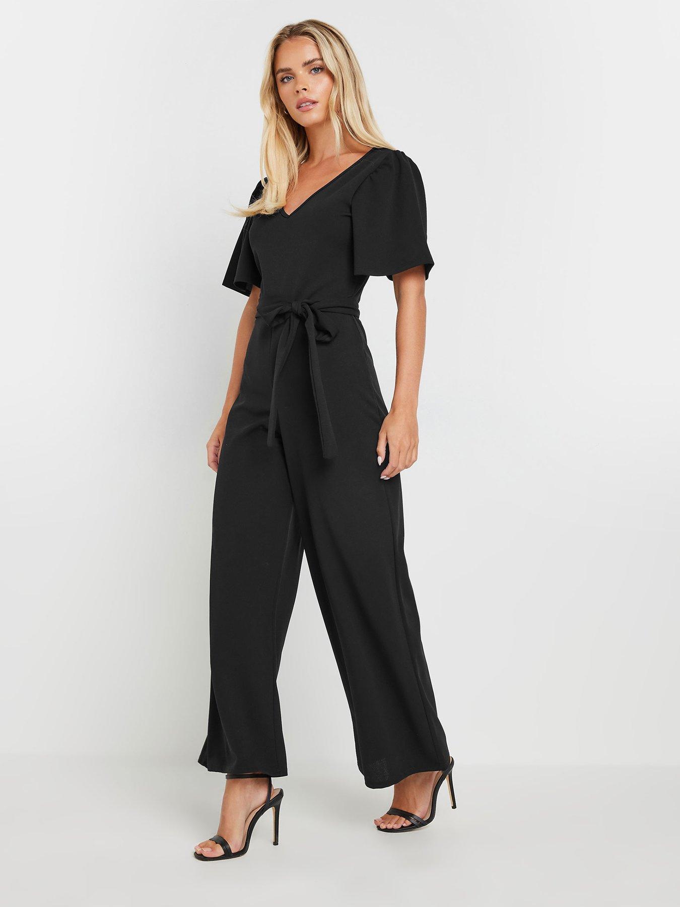 mco-petite-angel-sleeve-jumpsuit-blackfront