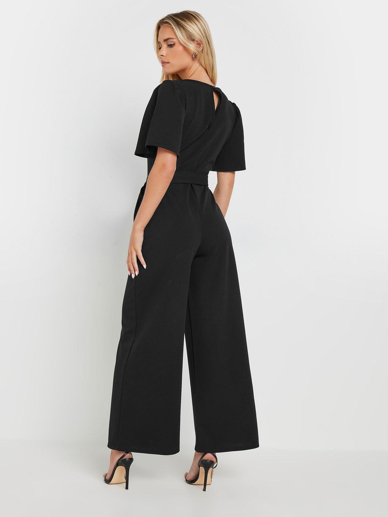 mco-petite-angel-sleeve-jumpsuit-blackstillFront