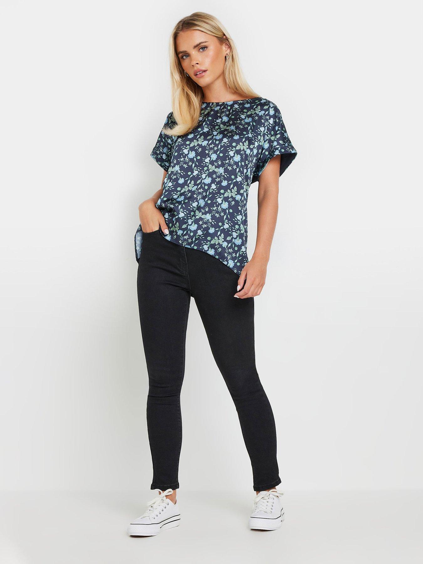 mco-petite-ditsy-woven-front-short-sleeve-topback