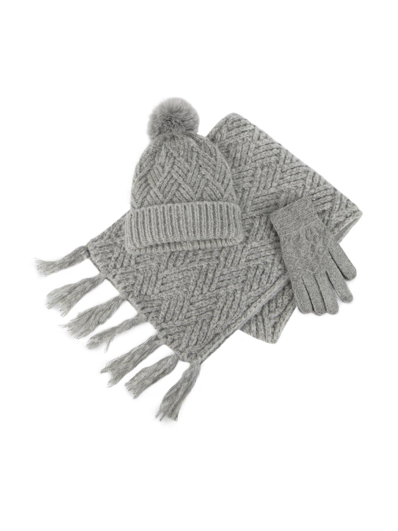 totes-totes-knitted-hat-scarf-and-glove-set-greyfront