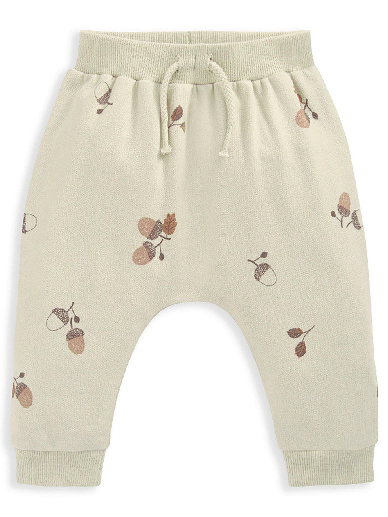 mamas-papas-baby-boys-acorn-printed-jogger-cream