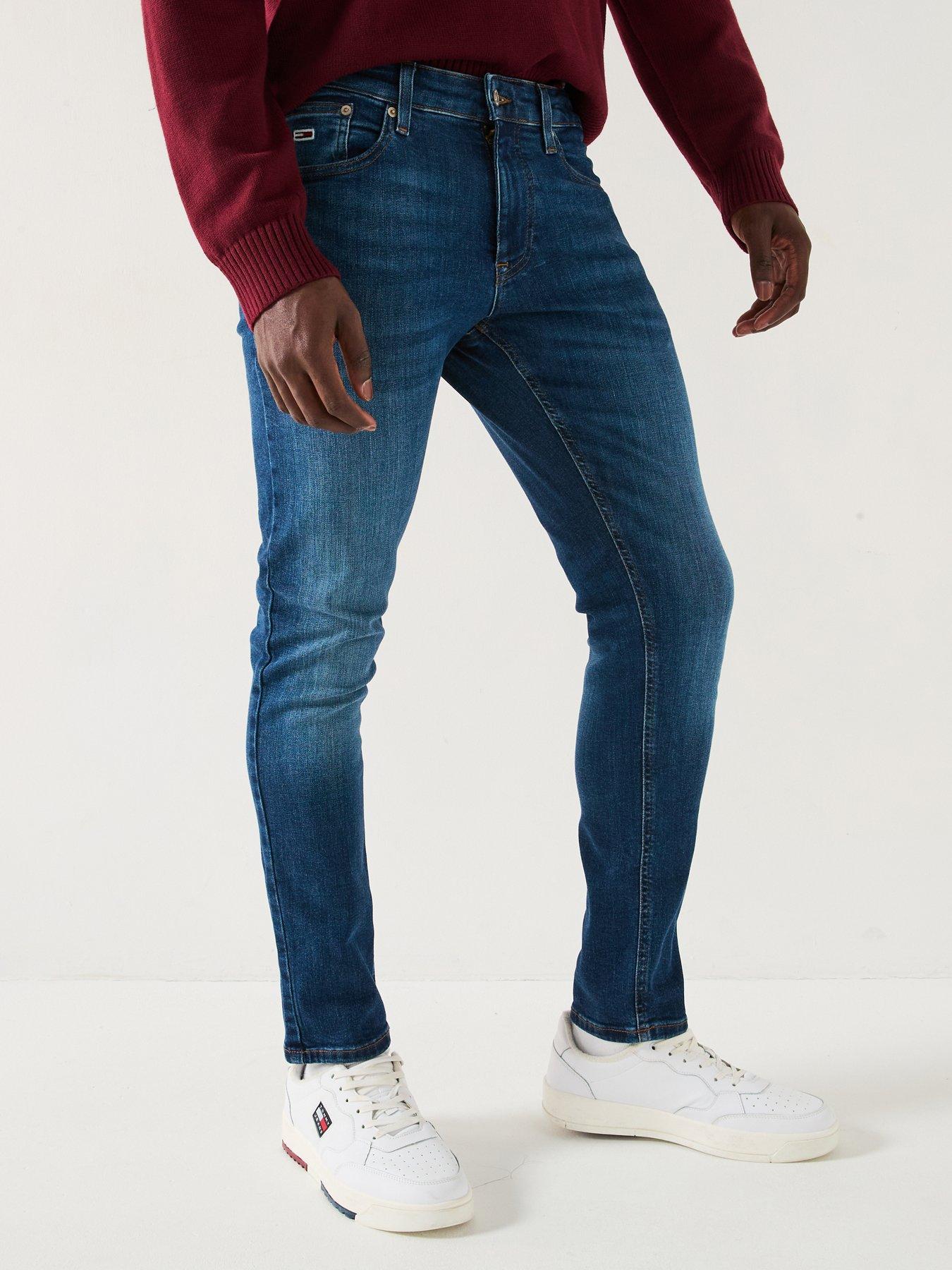 undefined Tommy Jeans Austin Slim Fit Tapered Jeans - Dark Wash