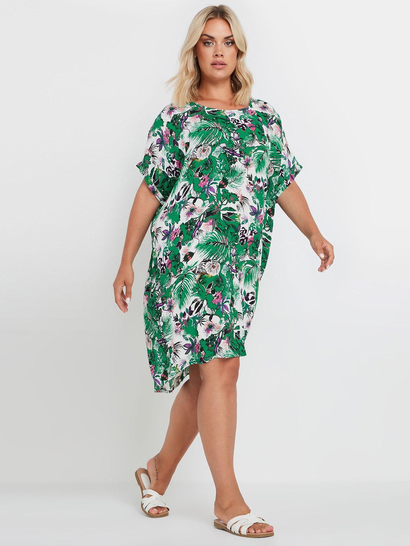 yours-curve-tunic-dress-green