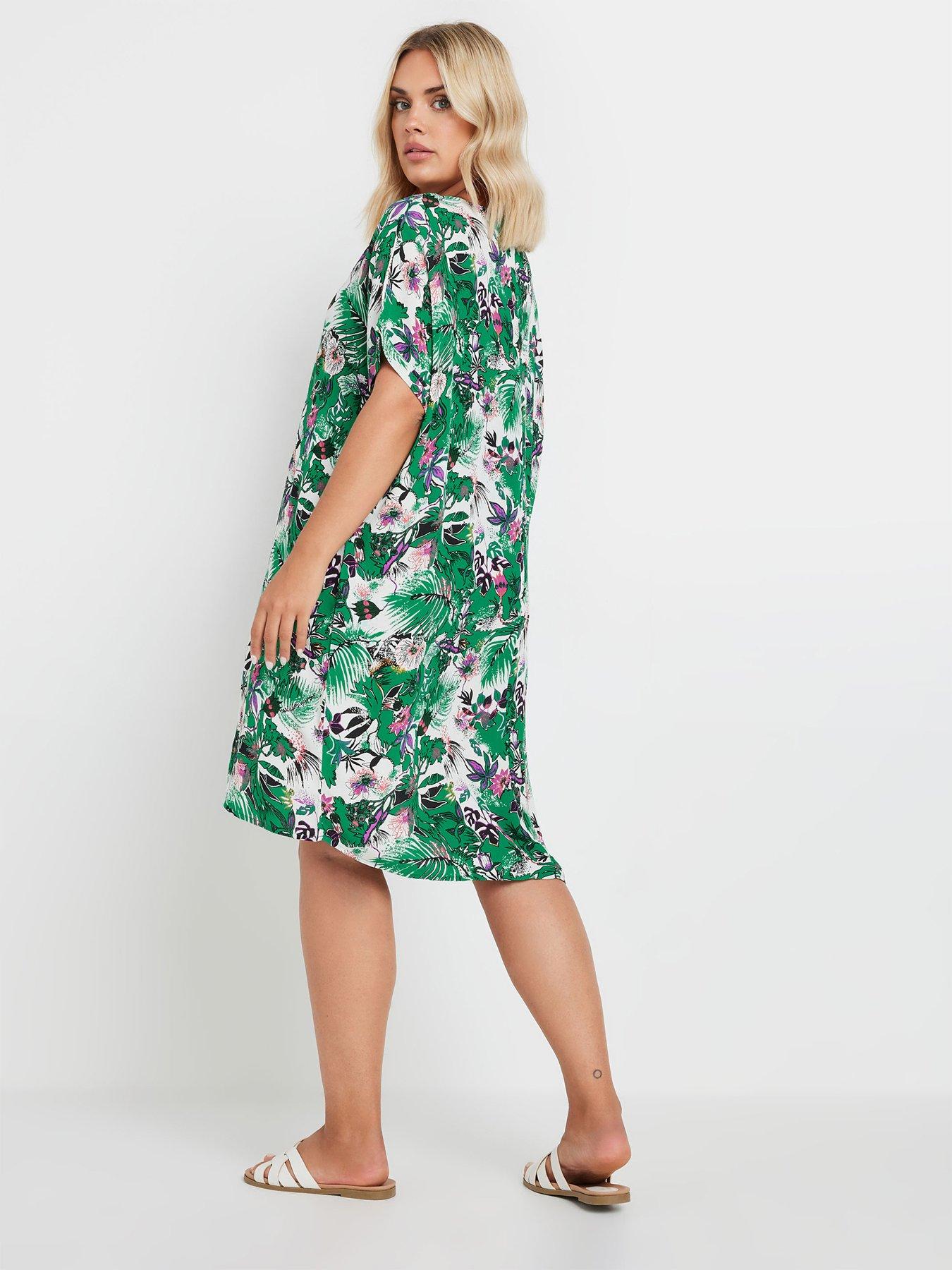 yours-curve-tunic-dress-greenstillFront