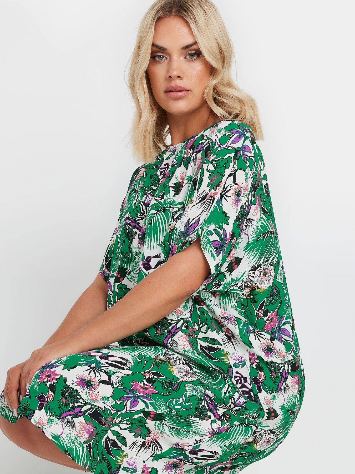 yours-curve-tunic-dress-greenoutfit