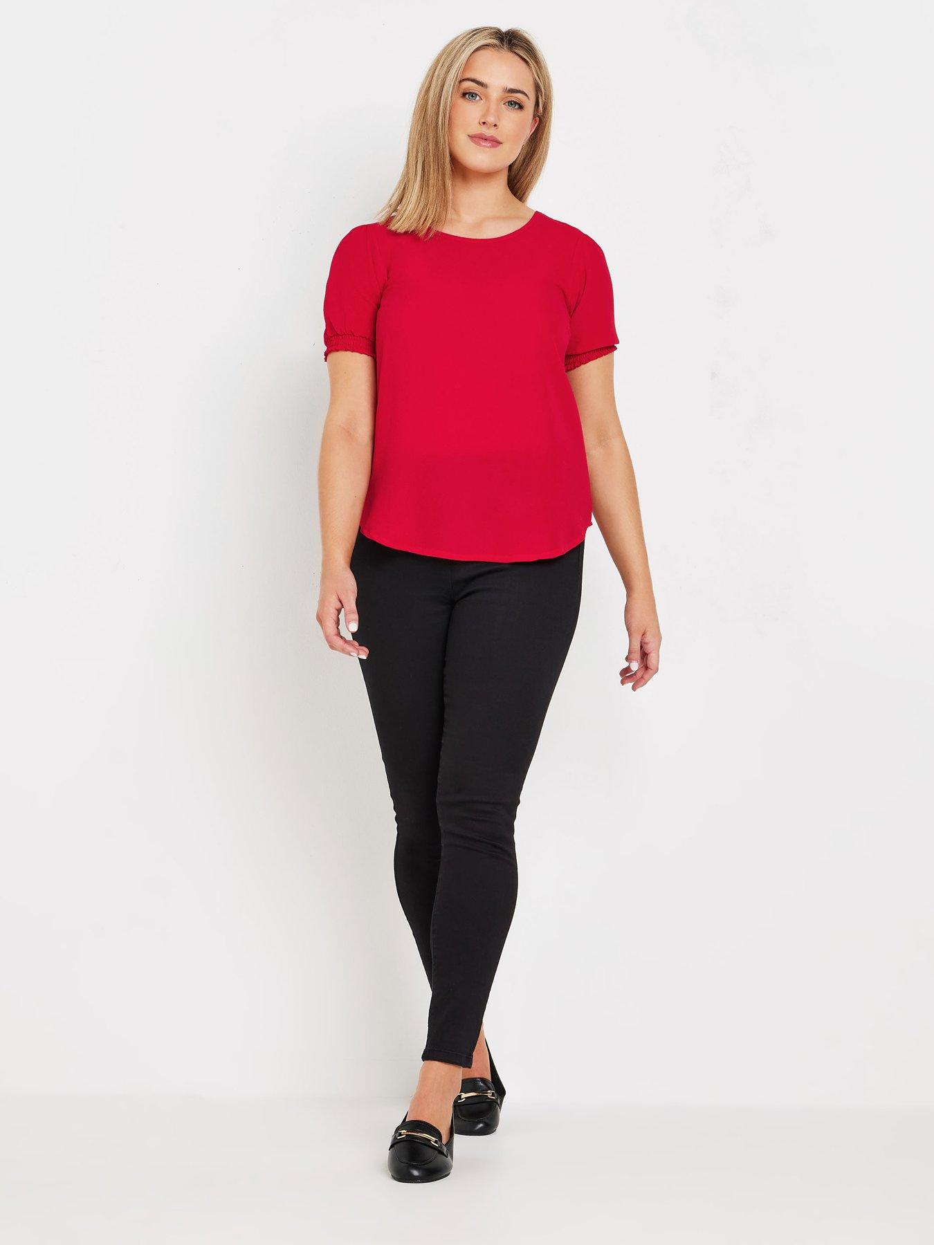 mco-shirred-short-sleeve-top-redback