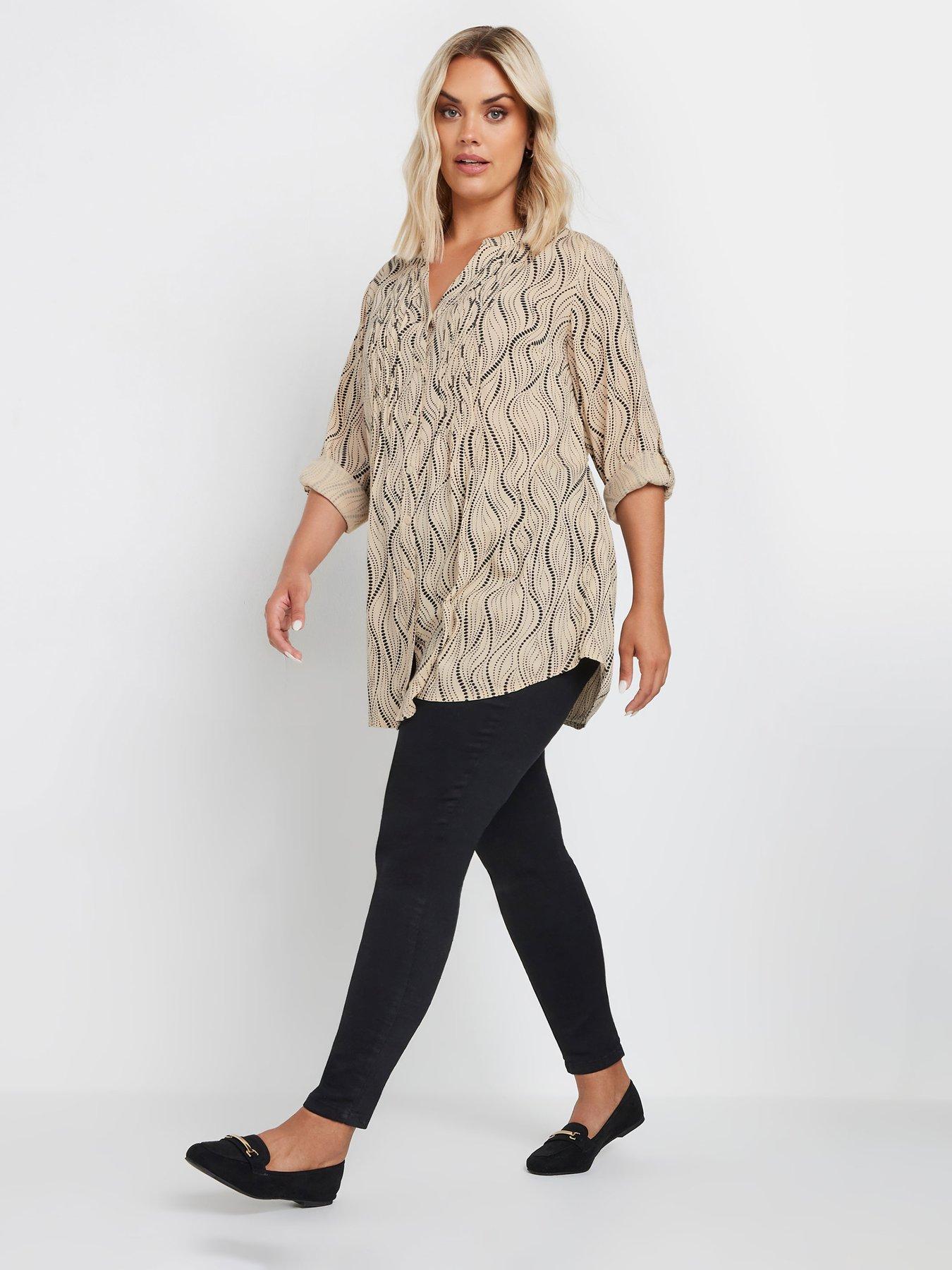 yours-curve-pintuck-blouse-naturalback