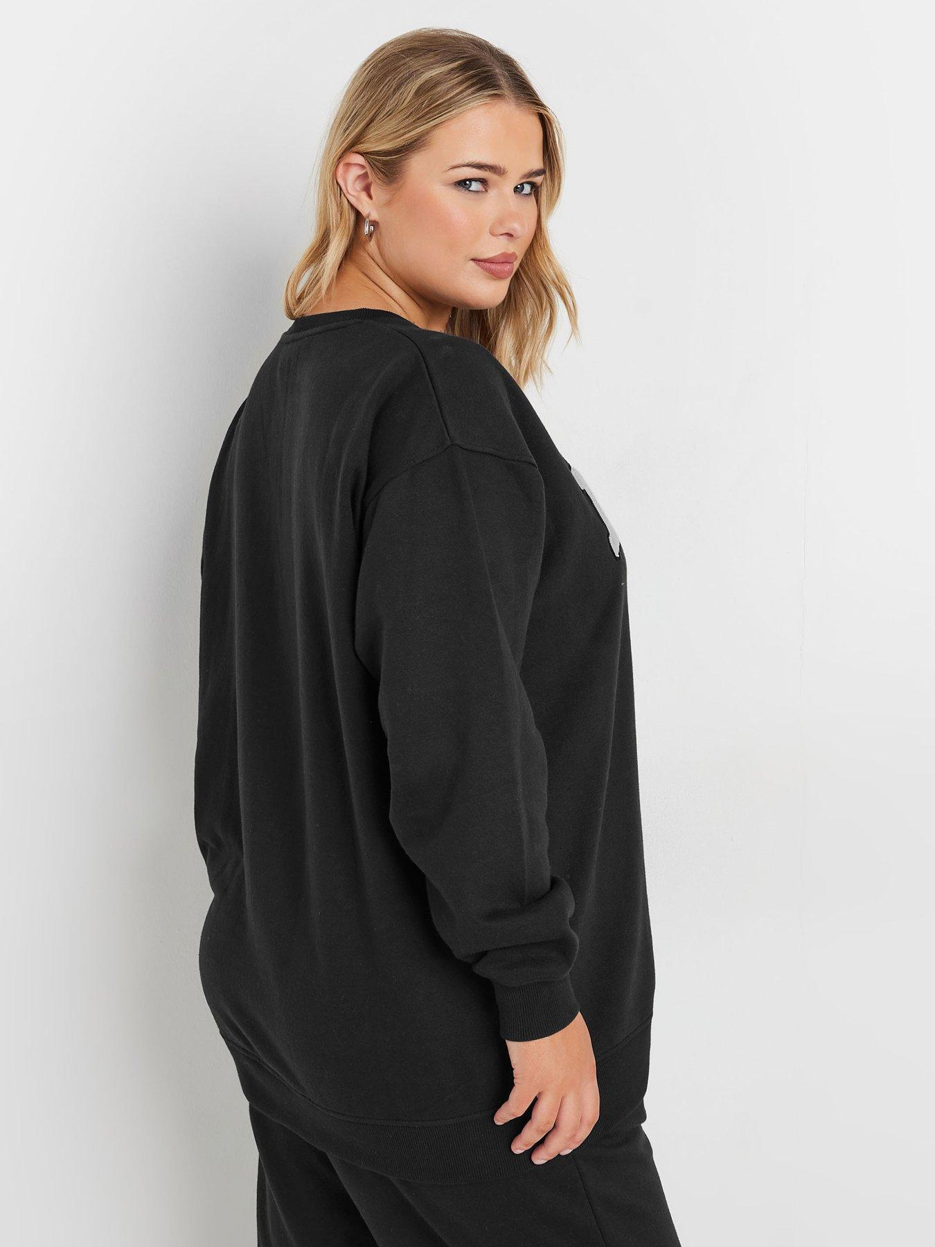 yours-curve-milan-crew-neck-sweatshirt-blackstillFront