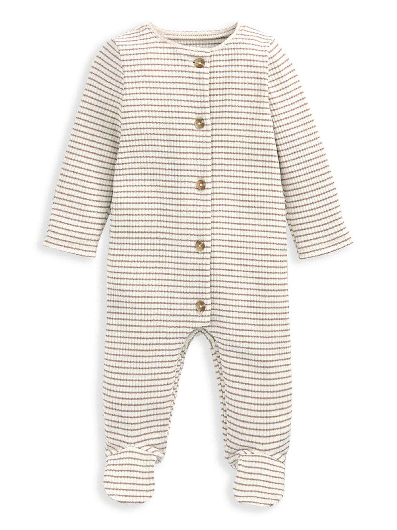 mamas-papas-baby-unisex-striped-sleepsuit-with-gilet-brownback