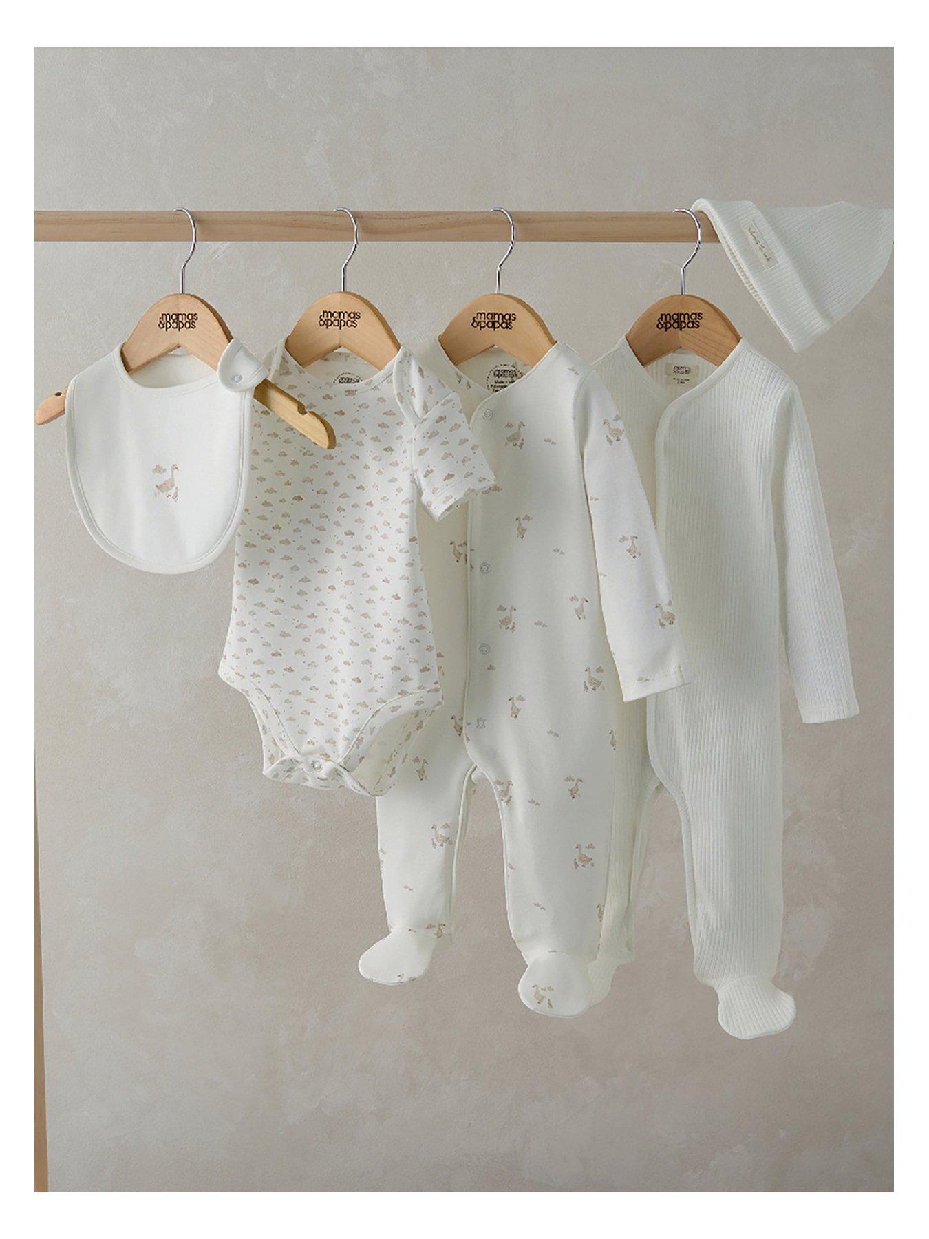 mamas-papas-baby-unisex-duckling-5-piece-set-beige