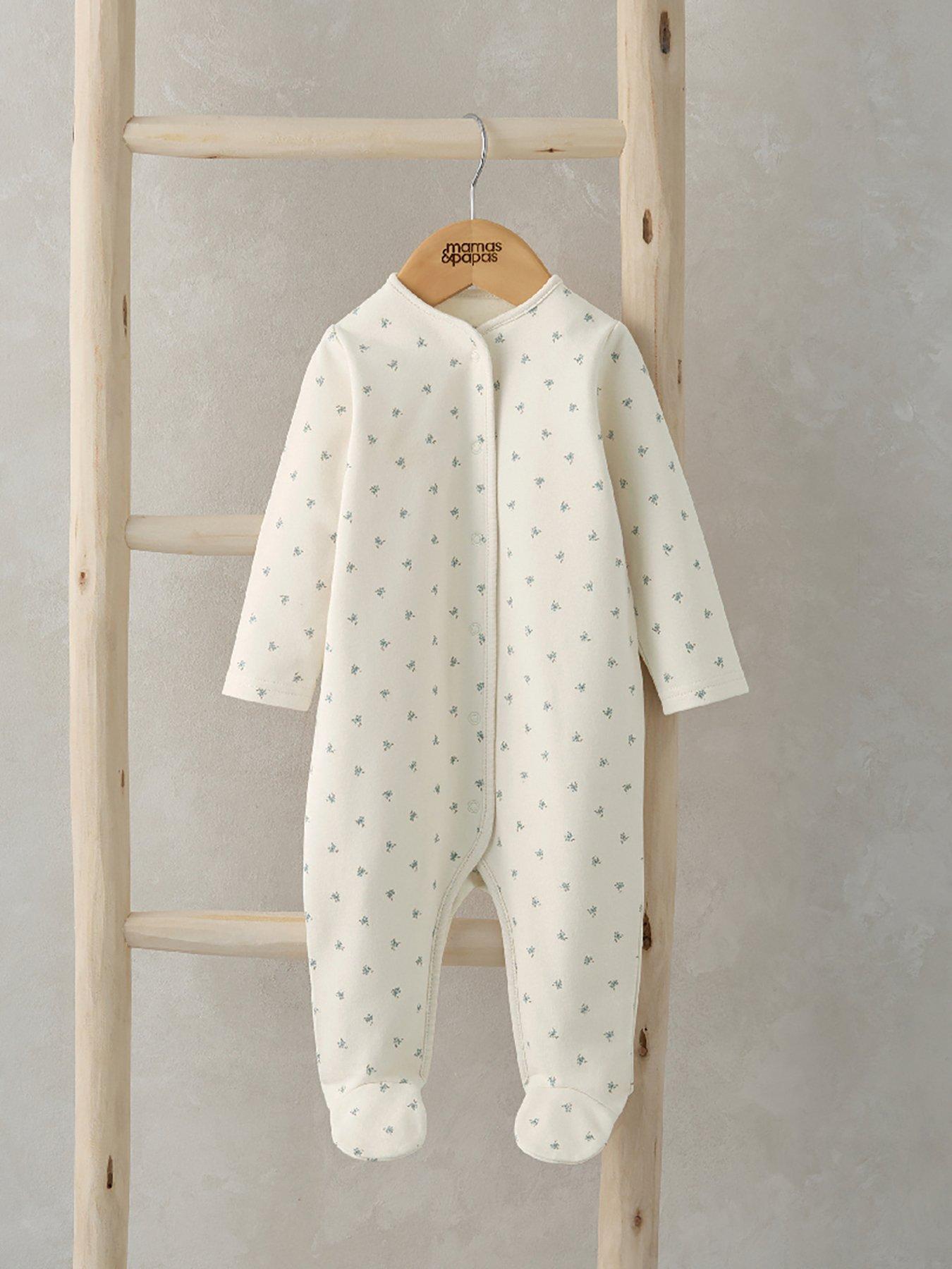 mamas-papas-baby-girls-ditsy-sleepsuit-whitestillFront