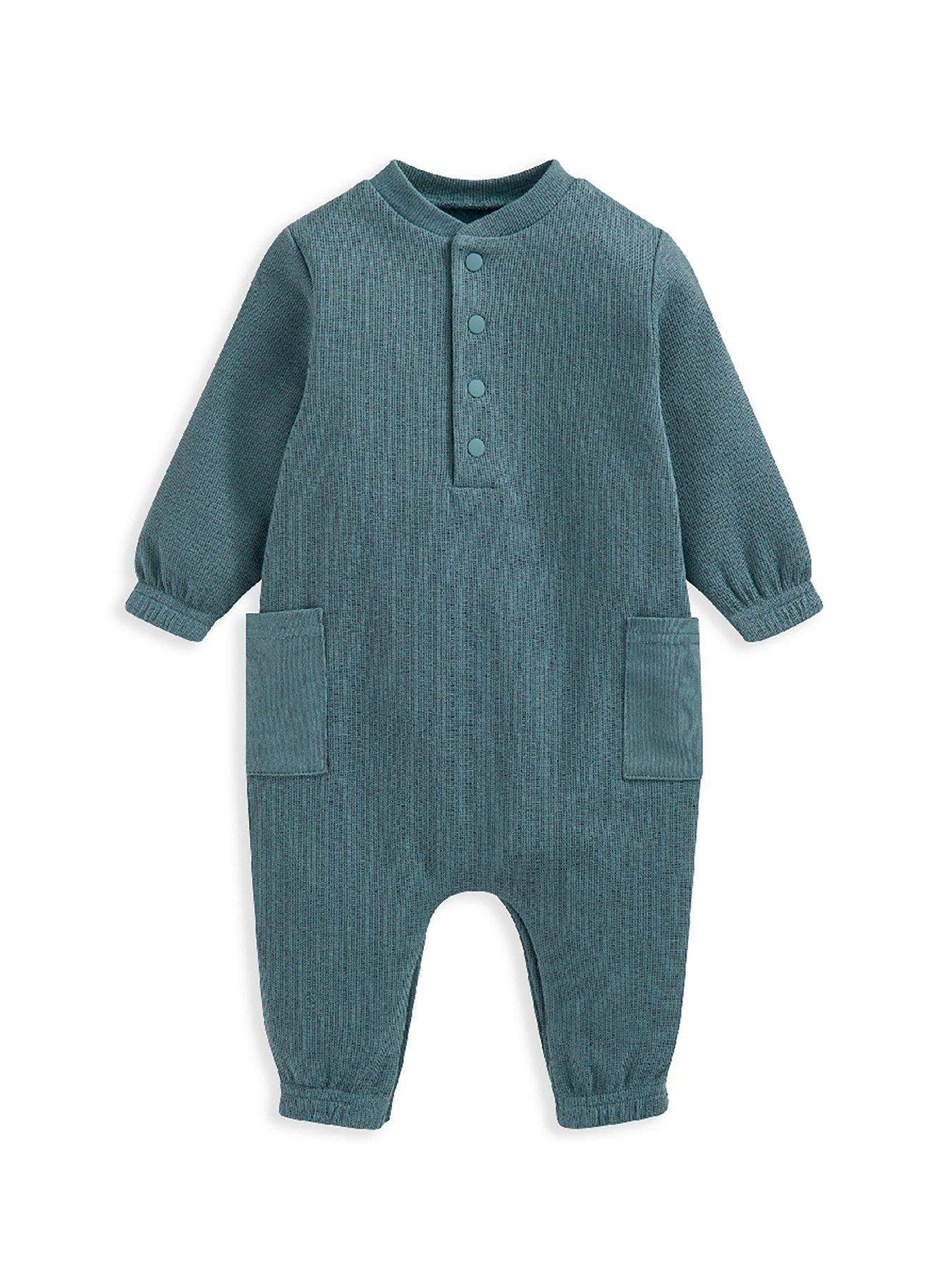 Image 2 of 4 of Mamas & Papas Baby Boys Pocket Romper - Blue