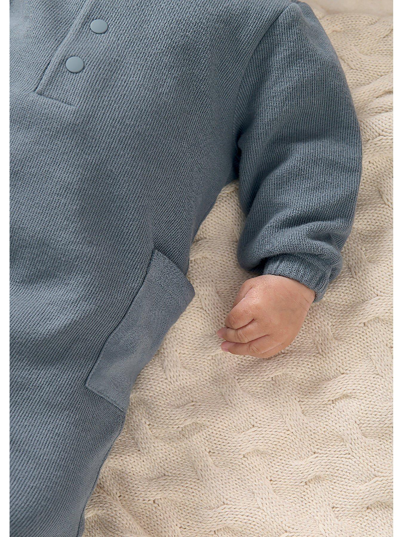 Image 3 of 4 of Mamas & Papas Baby Boys Pocket Romper - Blue
