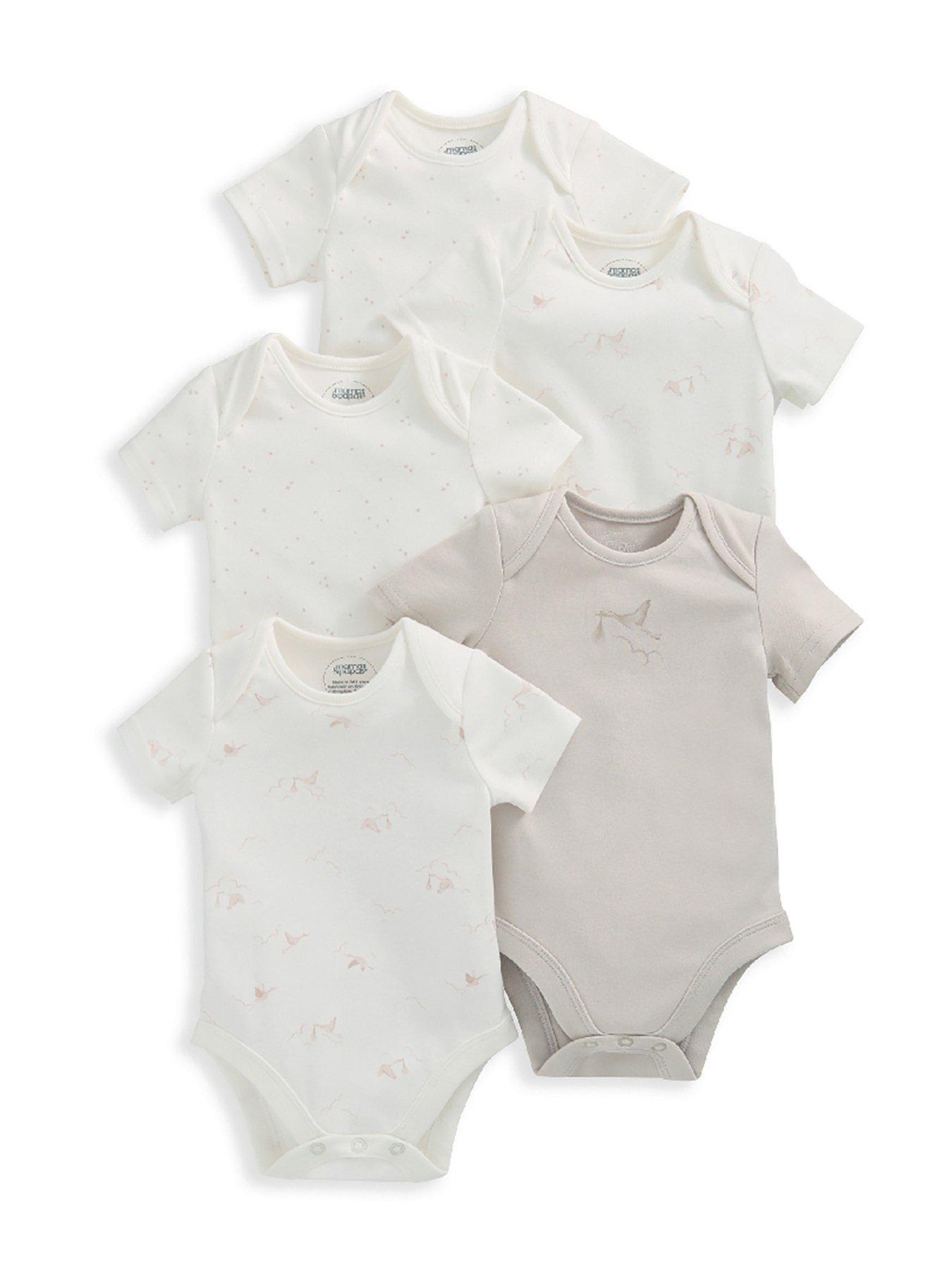 mamas-papas-baby-unisex-5-pack-stork-bodysuits-multistillFront