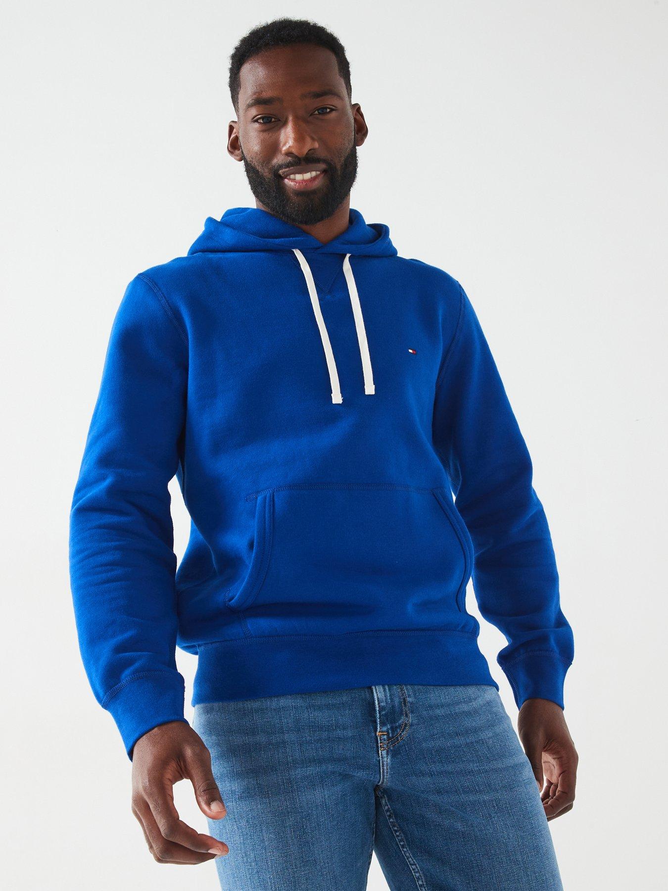 tommy-hilfiger-regular-fit-essential-fleece-overhead-hoodie-bright-blue